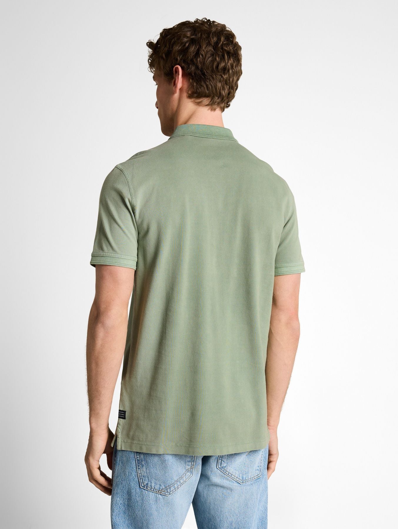 Piqué Poloshirt im Washed Look