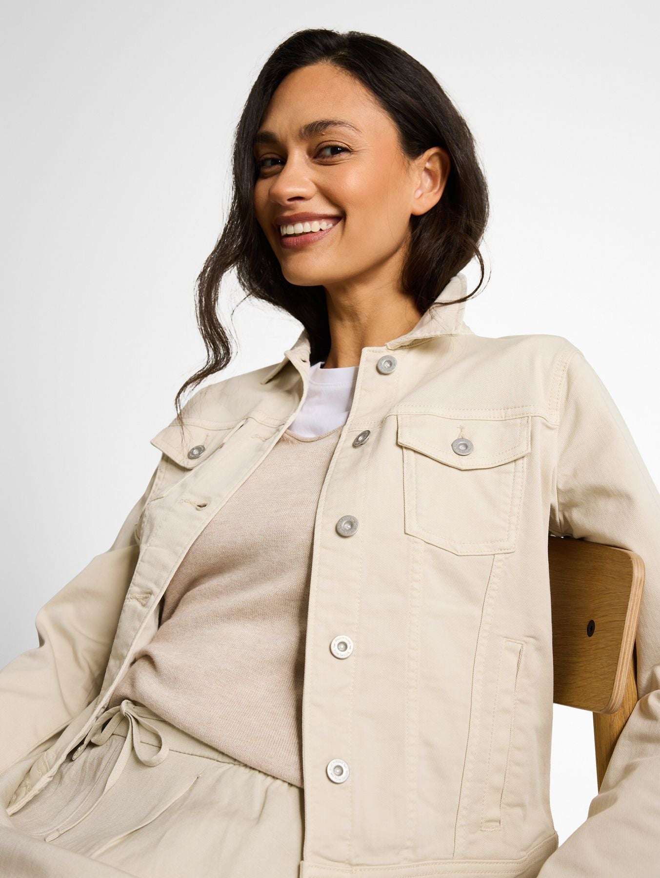 Jeansjacke mit Eingriffstaschen