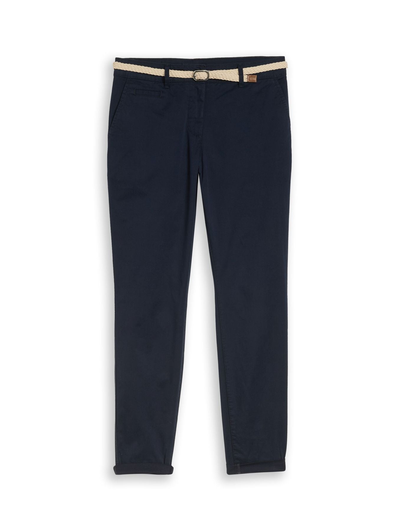 Slim Chino Hose mit Gürtel