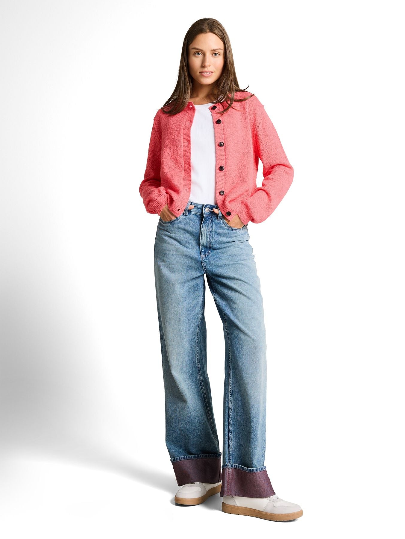 Cardigan mit Rundhalsausschnitt