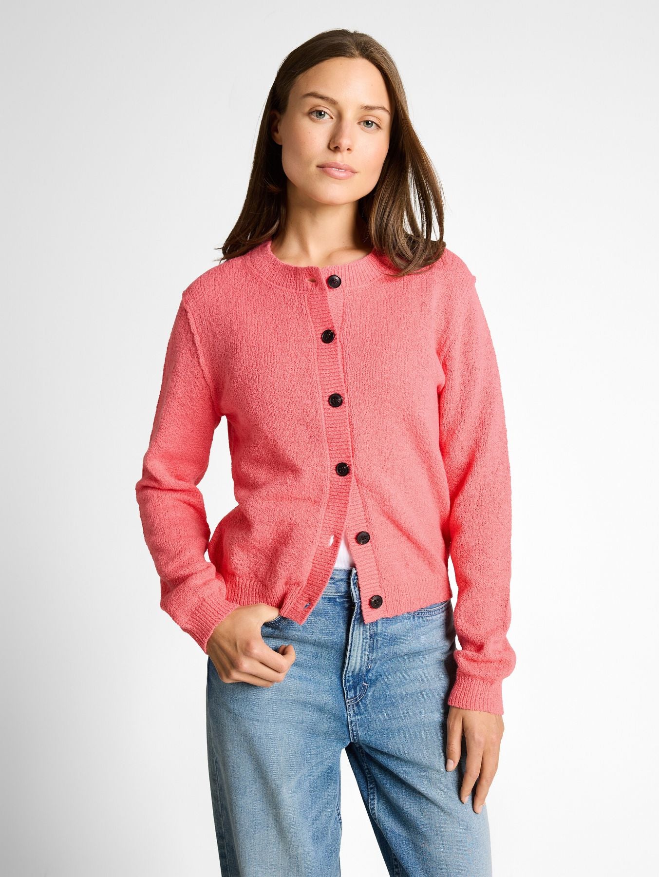 Cardigan mit Rundhalsausschnitt