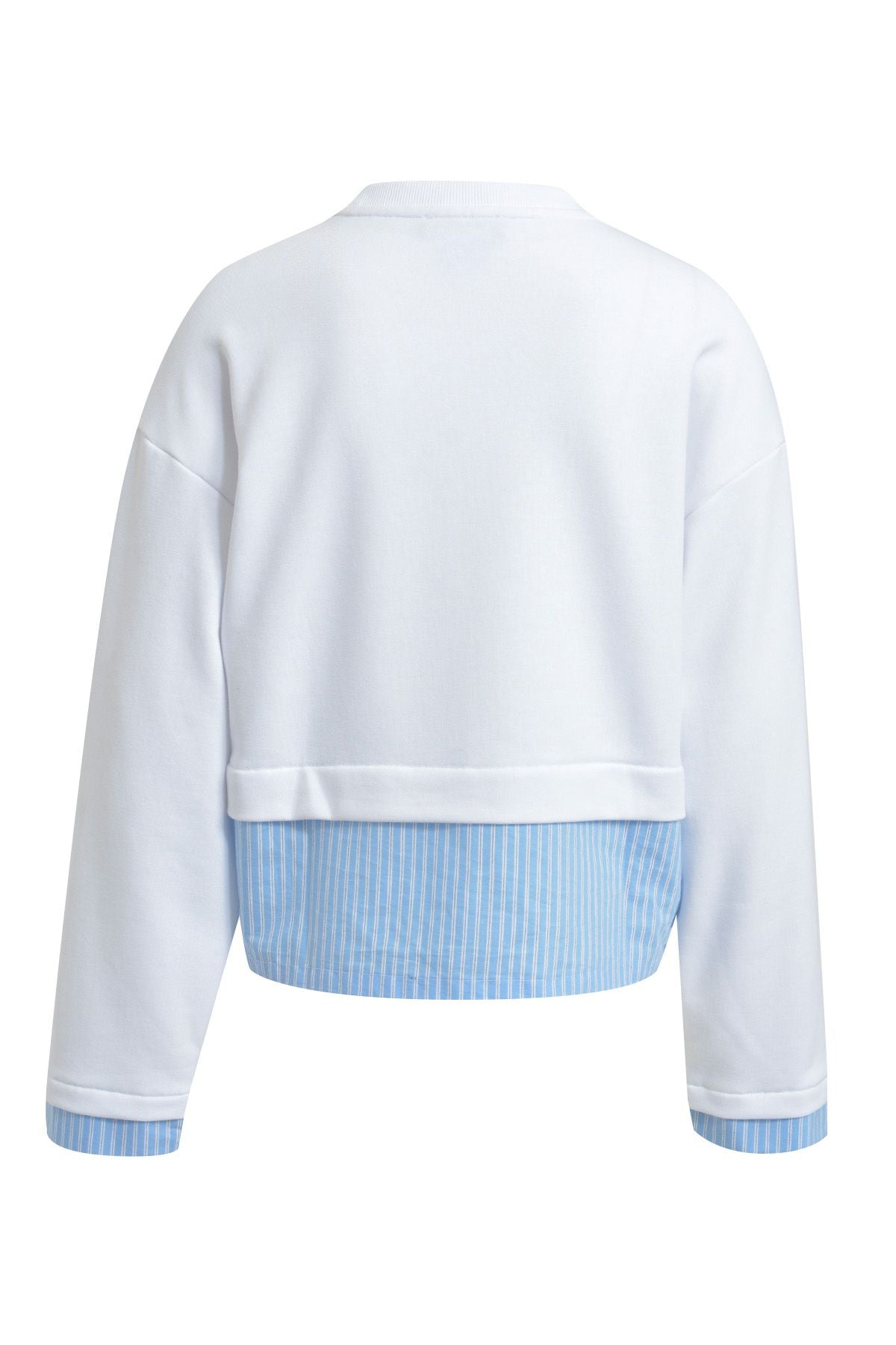 Boxy Sweatshirt Blouse Layering