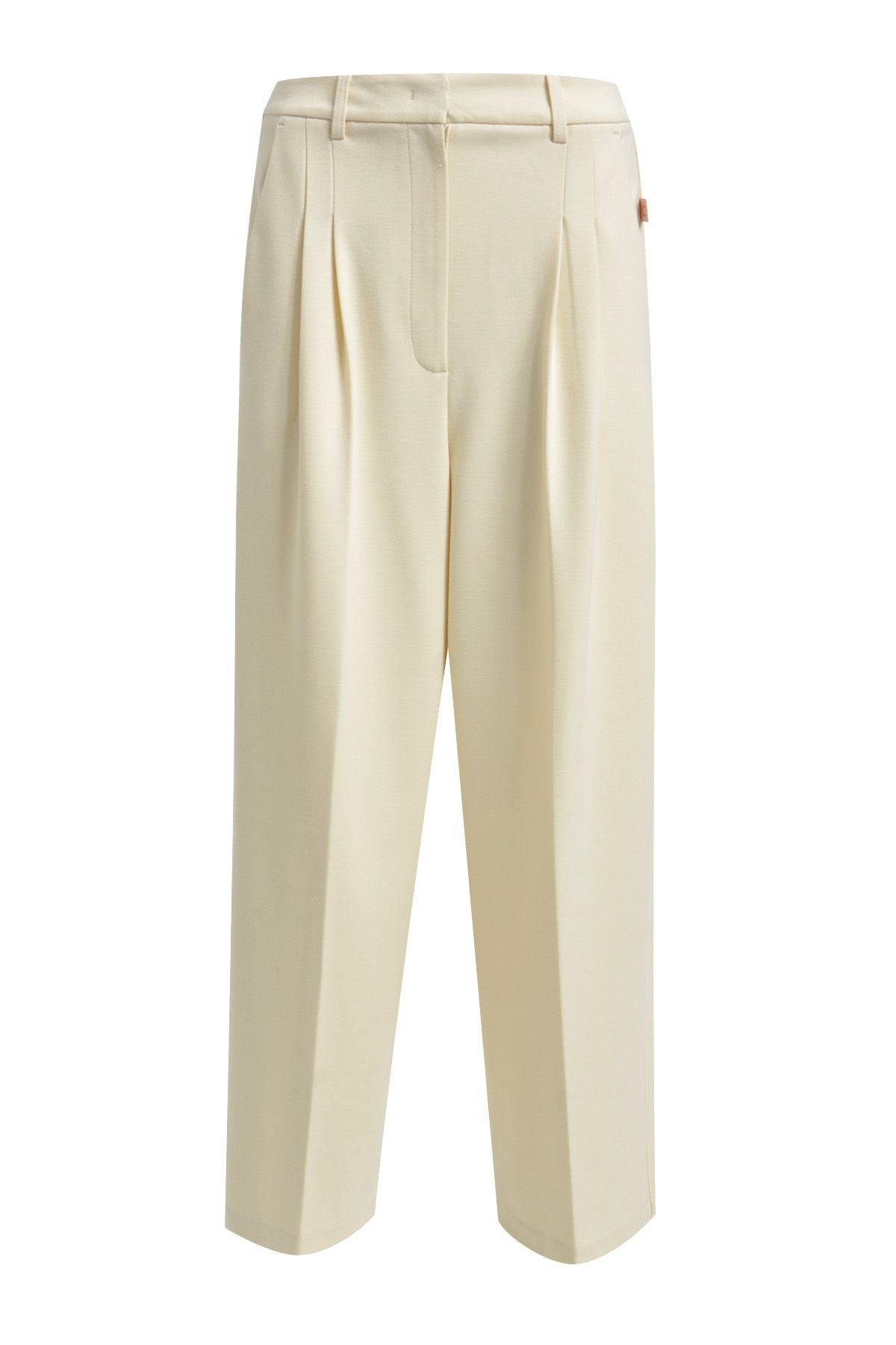 Interlock Pants With Pleats