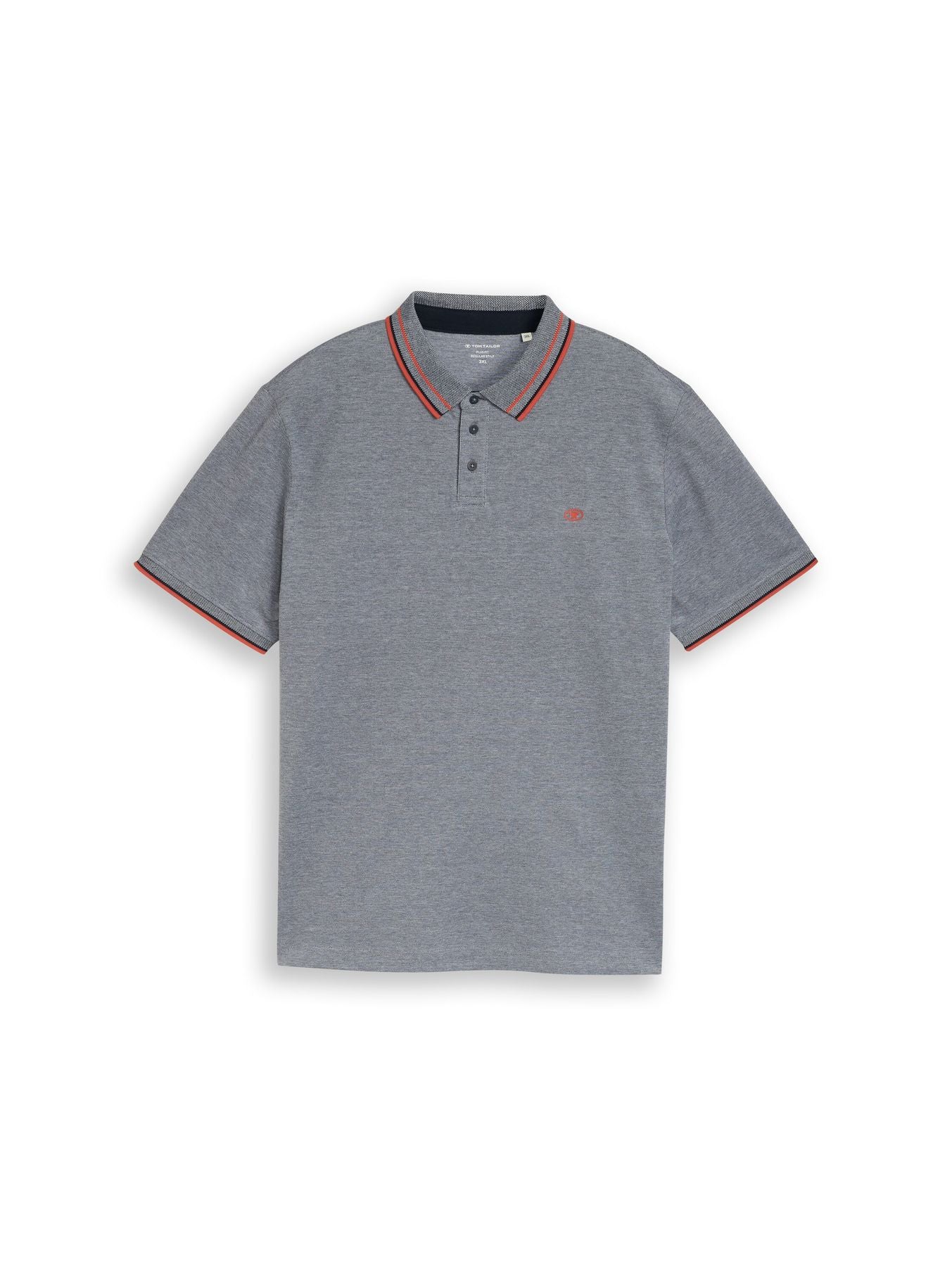 Plus Size - Piqué Poloshirt mit Logo-Print