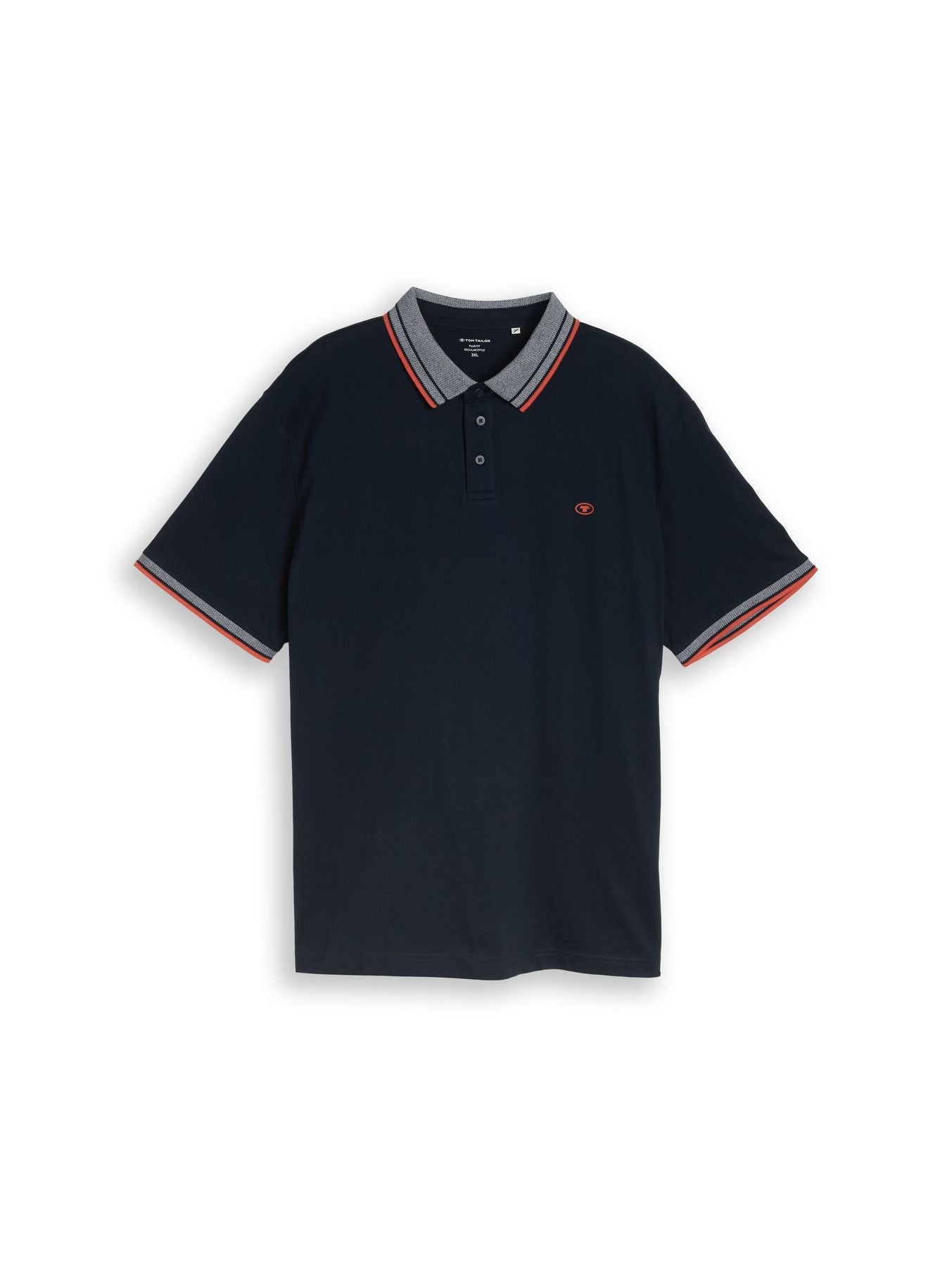 Plus Size - Piqué Poloshirt mit Logo-Print