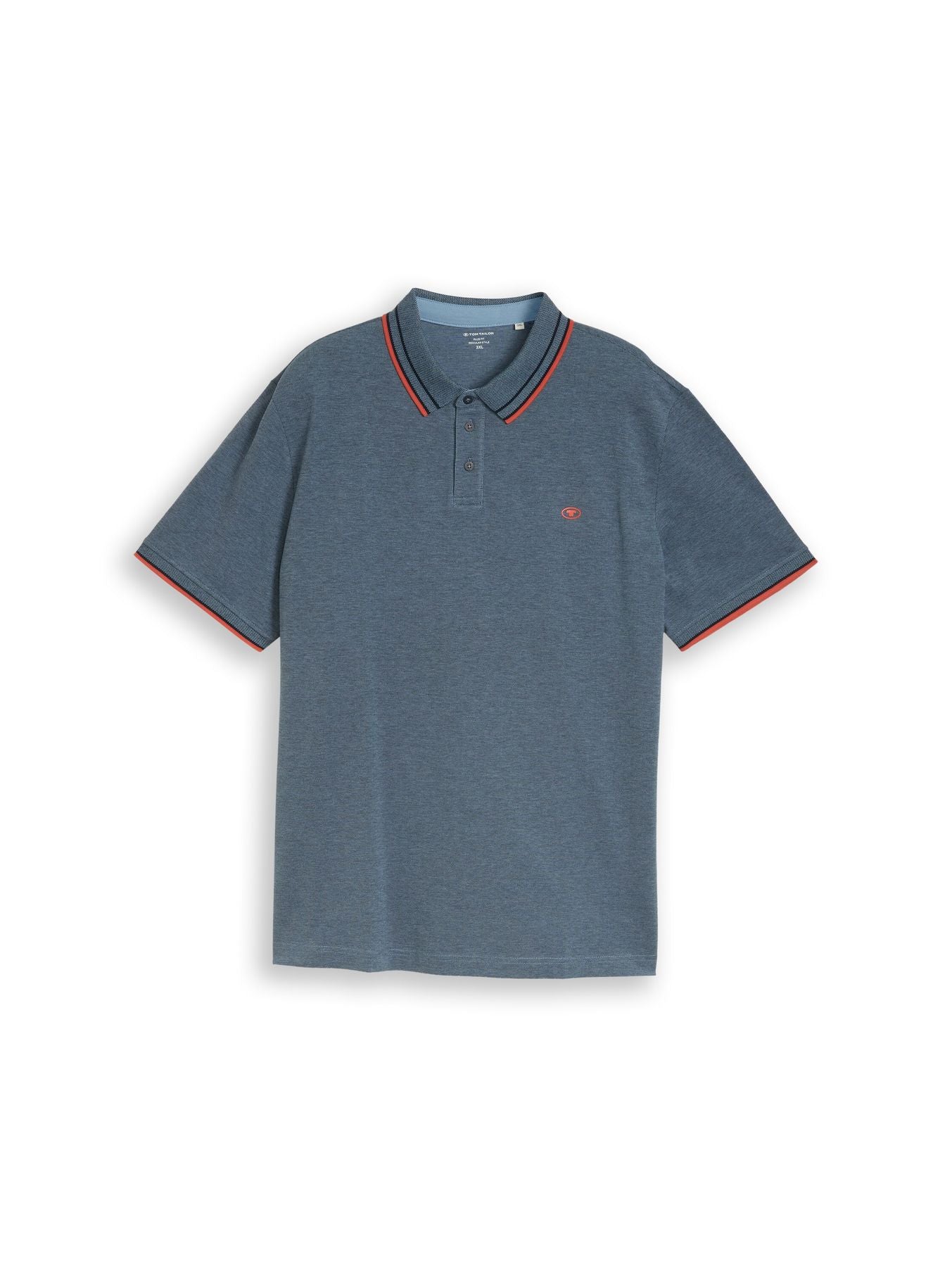 Plus Size - Piqué Poloshirt mit Logo-Print