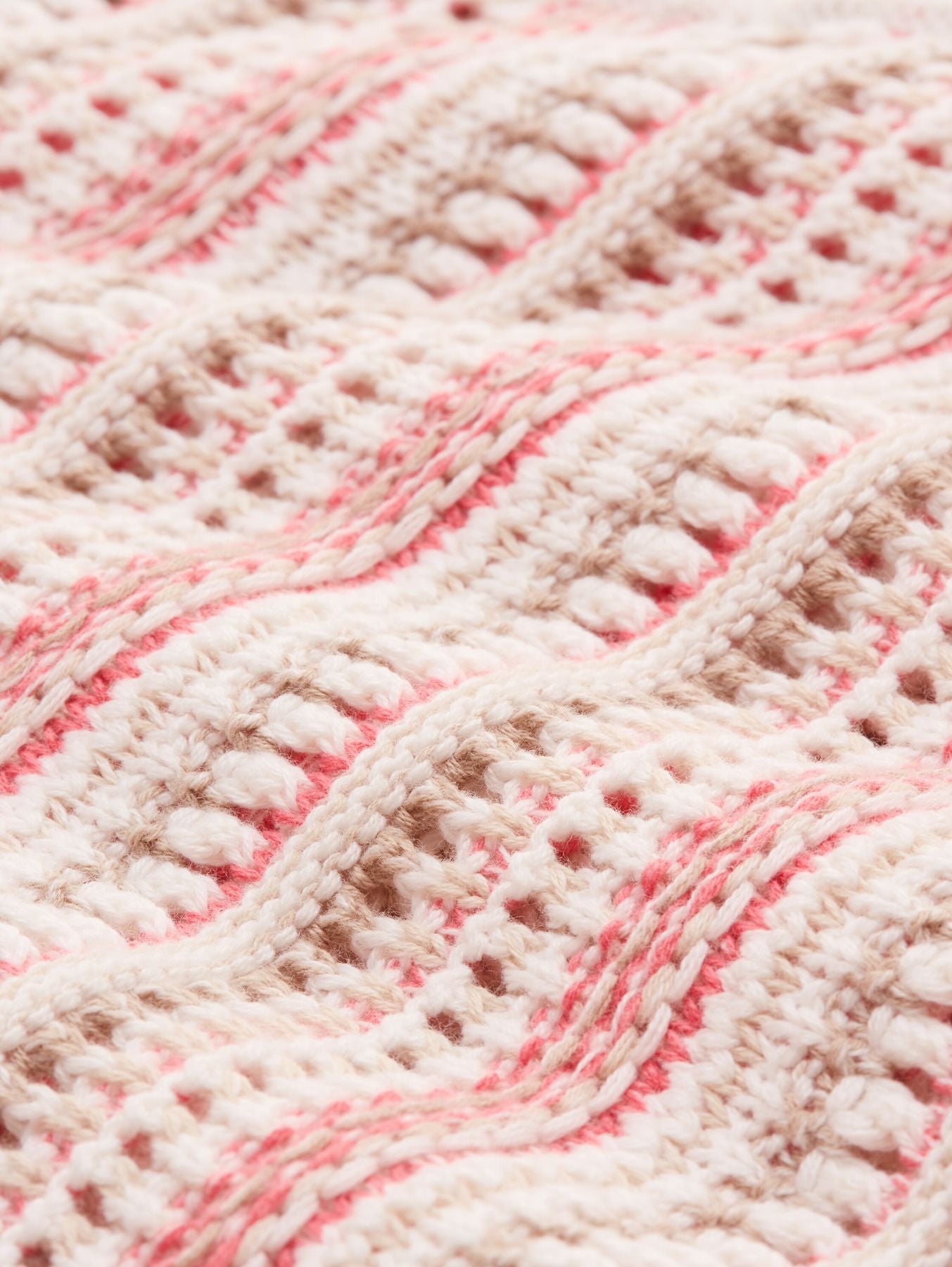 Loose Fit Cardigan mit Streifenmuster