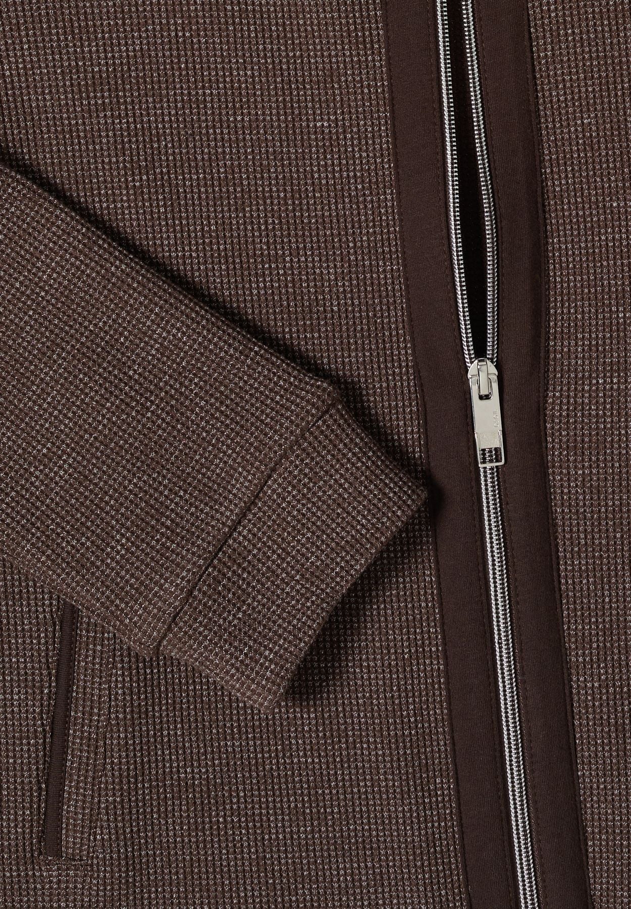 Langarm Jacke mit Kapuze und Taschen