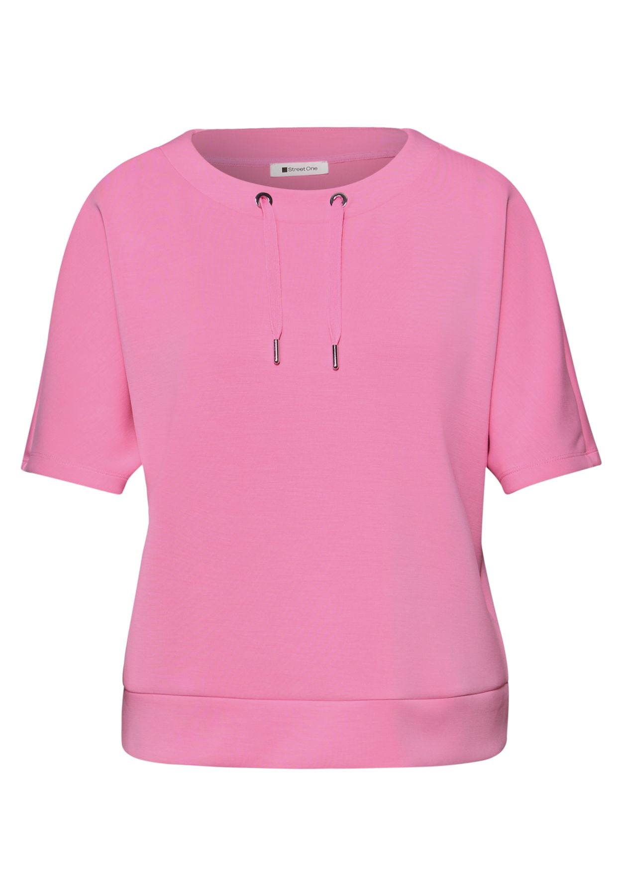 Dropped Shoulder Shirt im Silk-Look