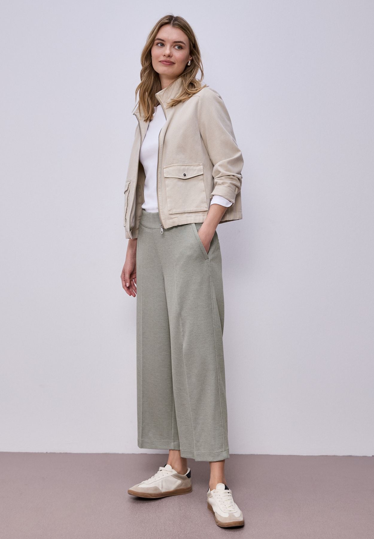 High Waist Wide Leg Hose im Casual Fit