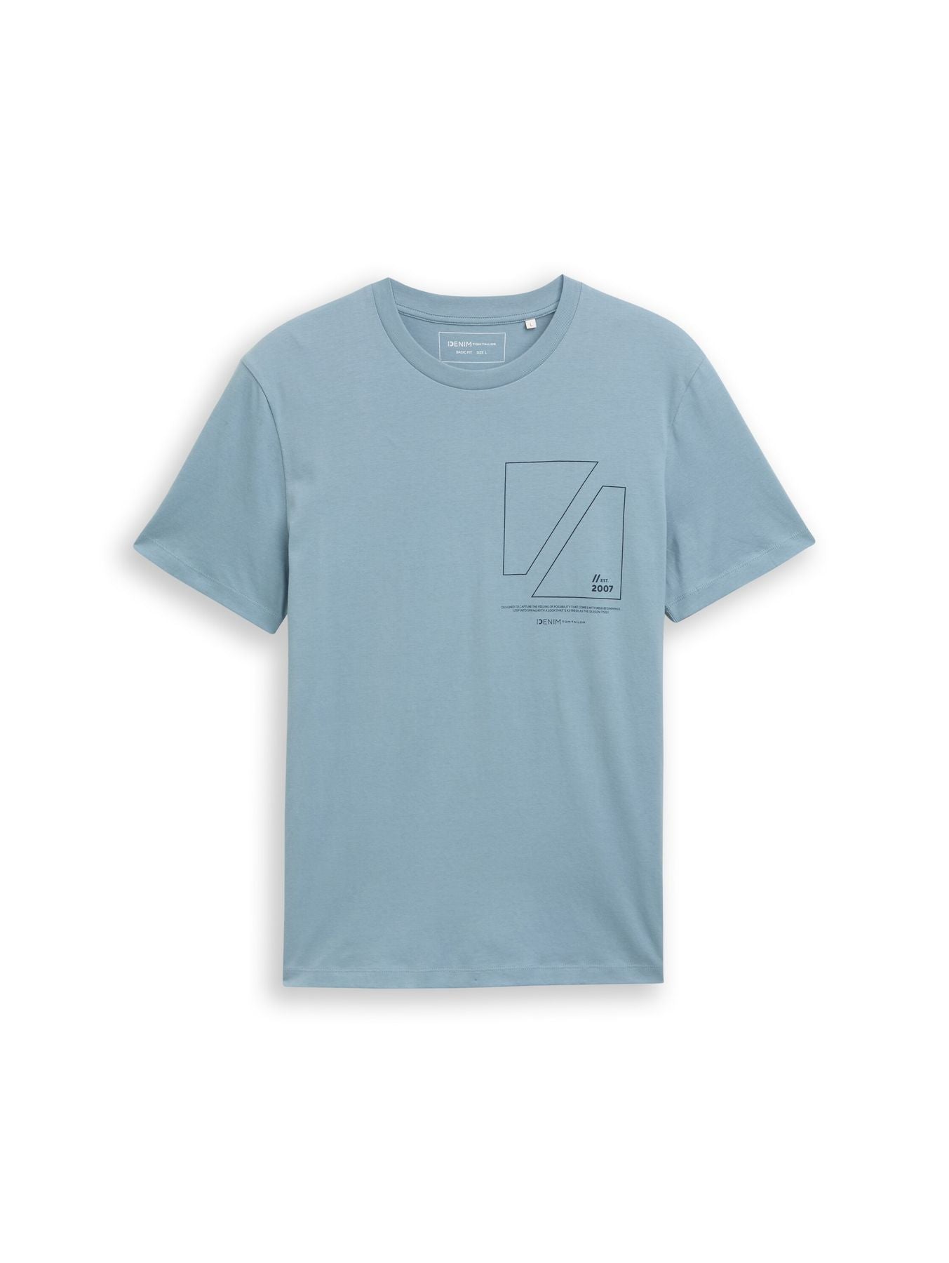 Basic T-Shirt mit Logo-Print