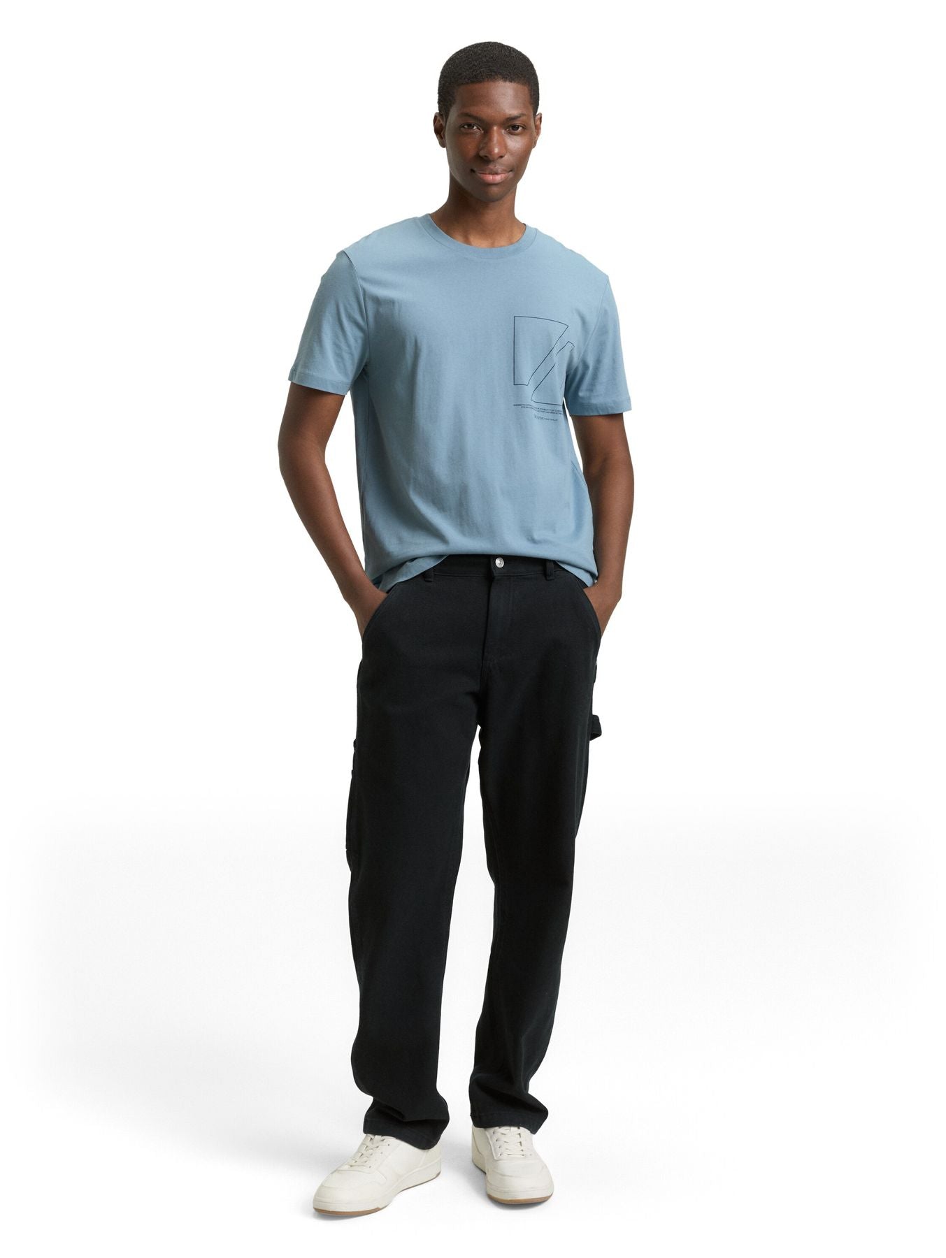 Basic T-Shirt mit Logo-Print