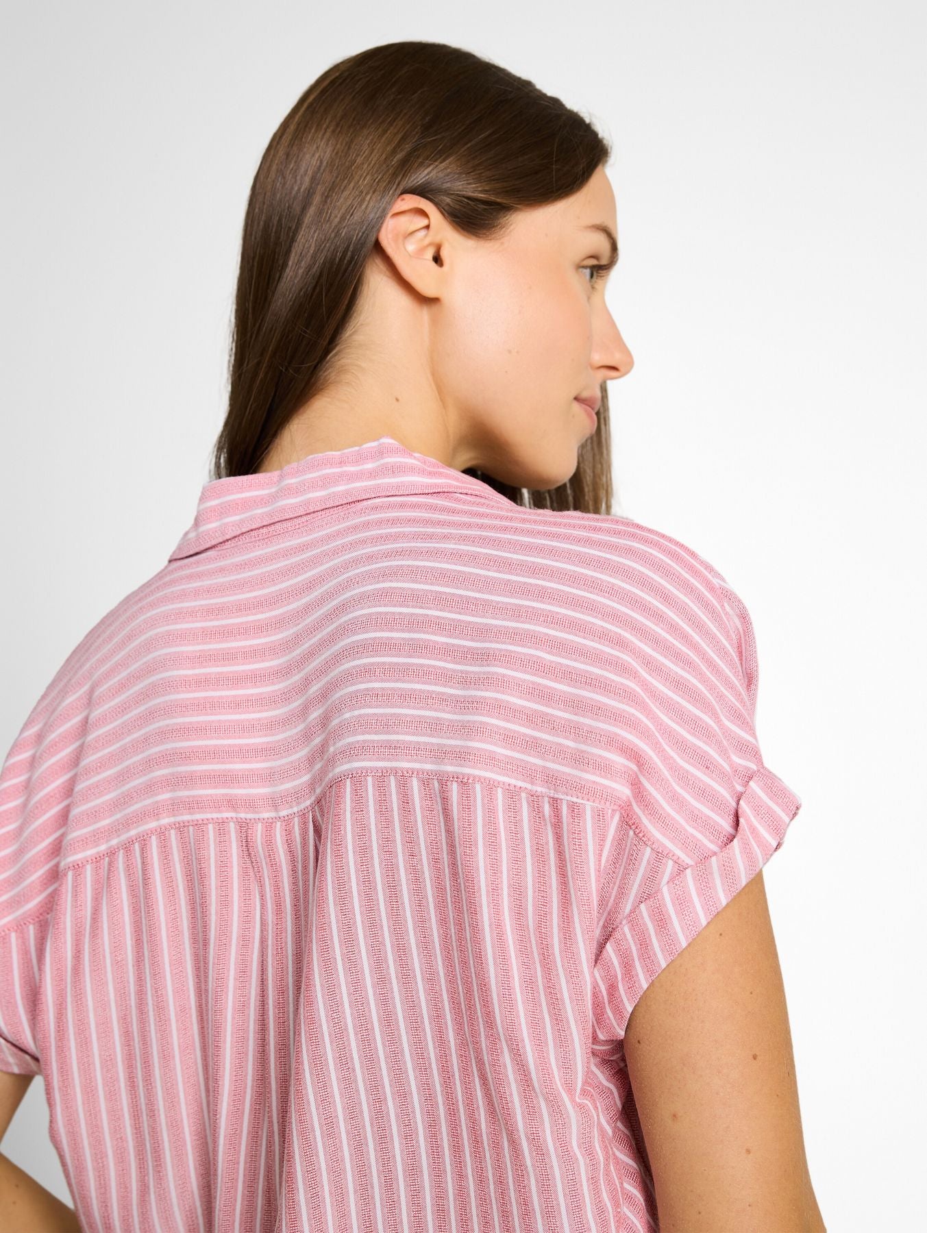 Loose Fit Bluse mit Streifenmuster