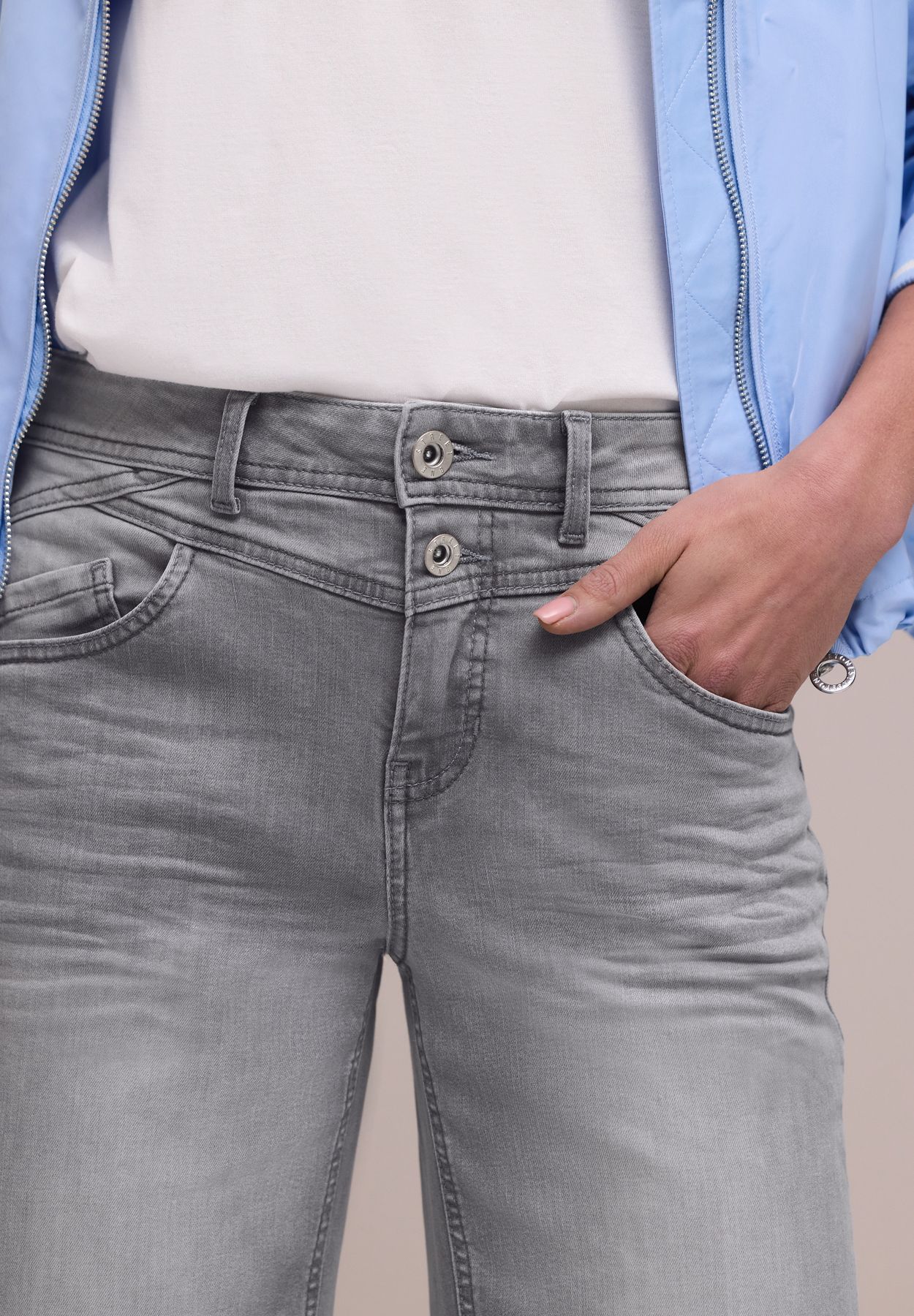 High Waist Wide Leg Jeans im Loose Fit