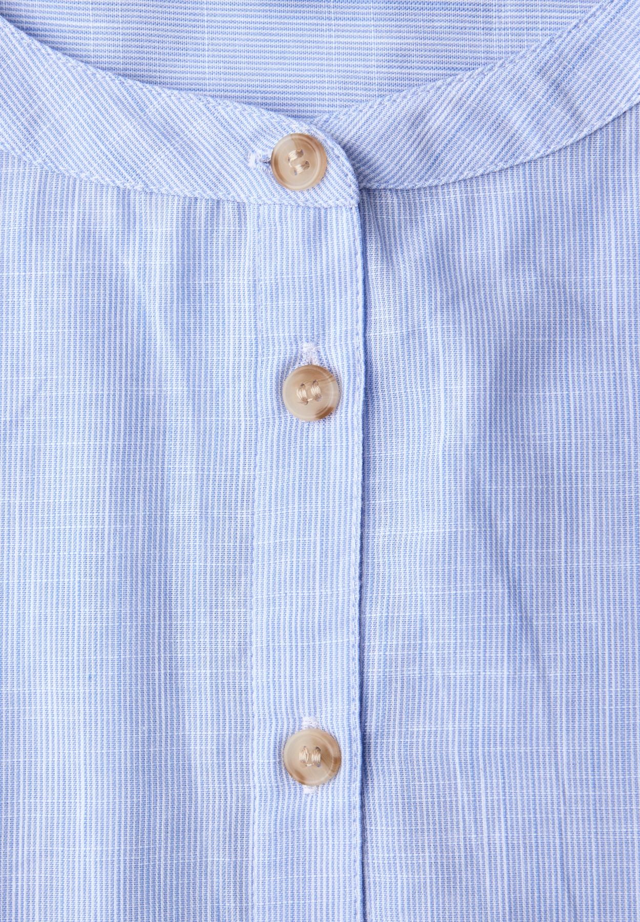 3/4-Arm Bluse in Chambray Qualität