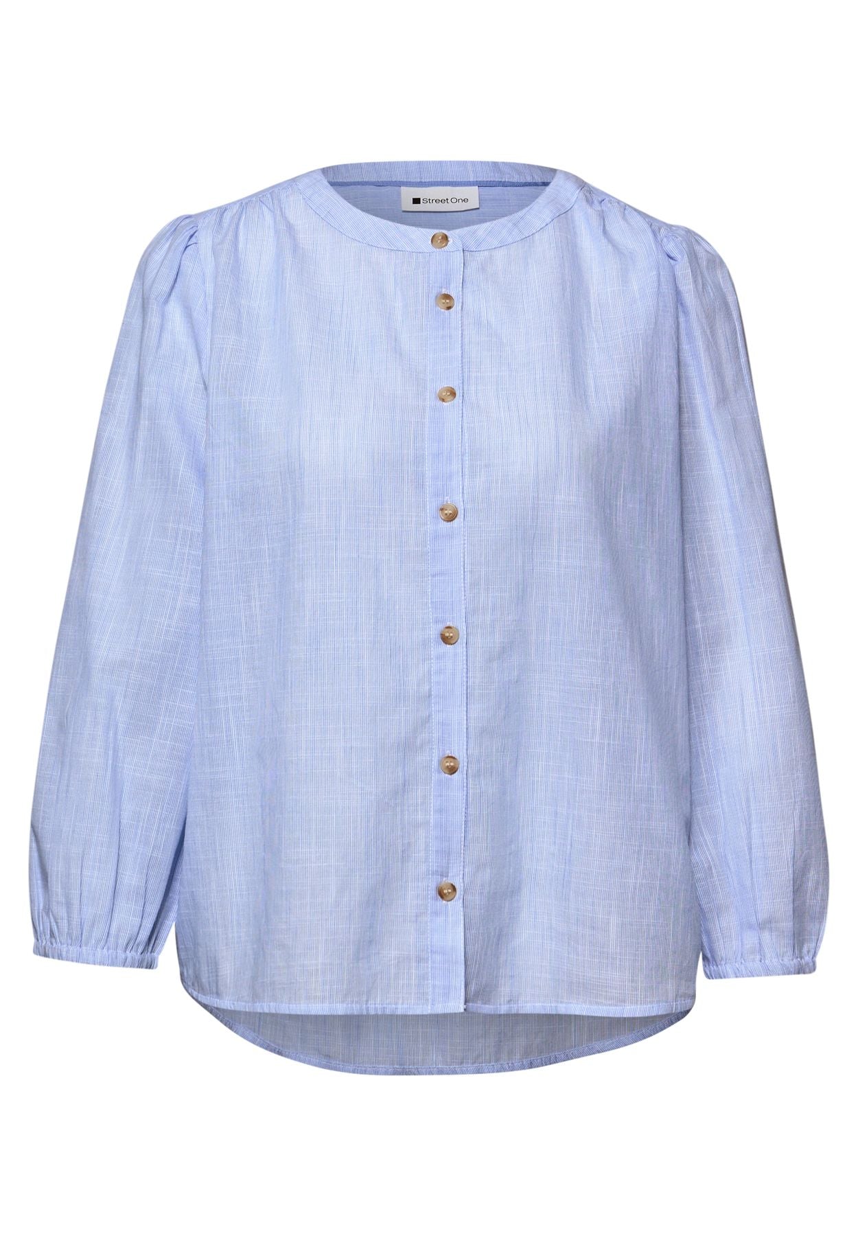 3/4-Arm Bluse in Chambray Qualität
