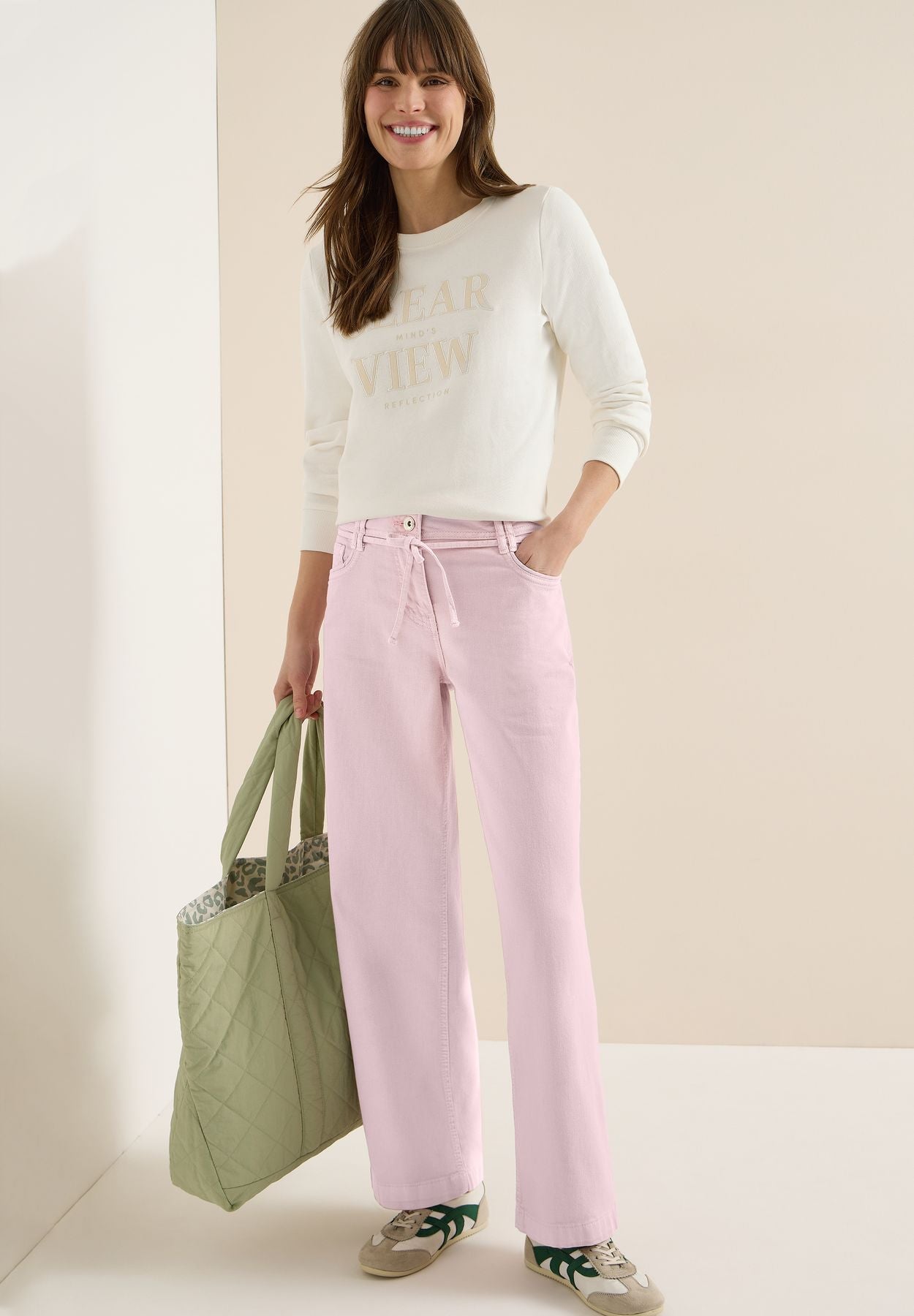 High Waist Wide Leg Jeans im Loose Fit