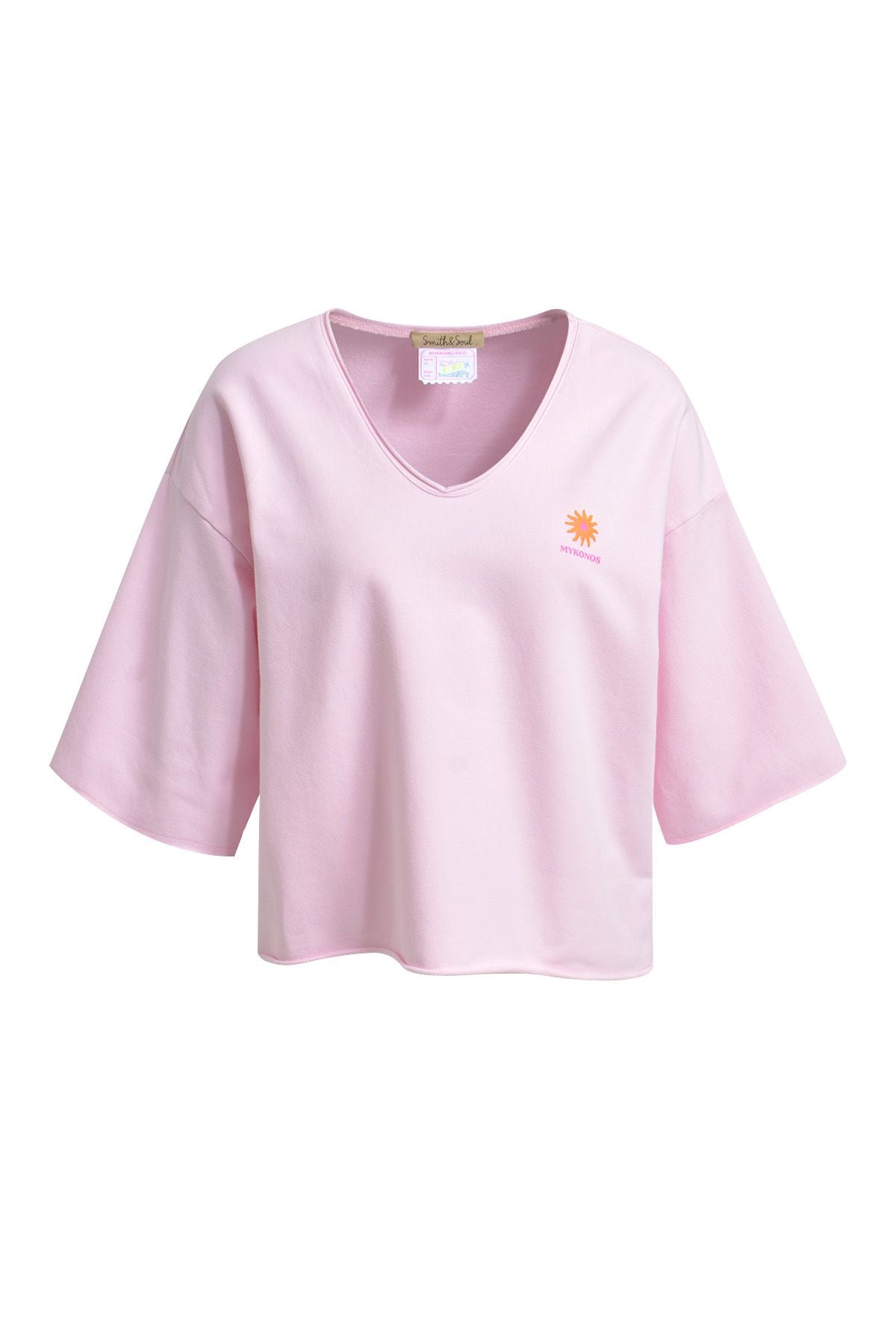 Boxy Cropped Sweatshirt Shortsleeve