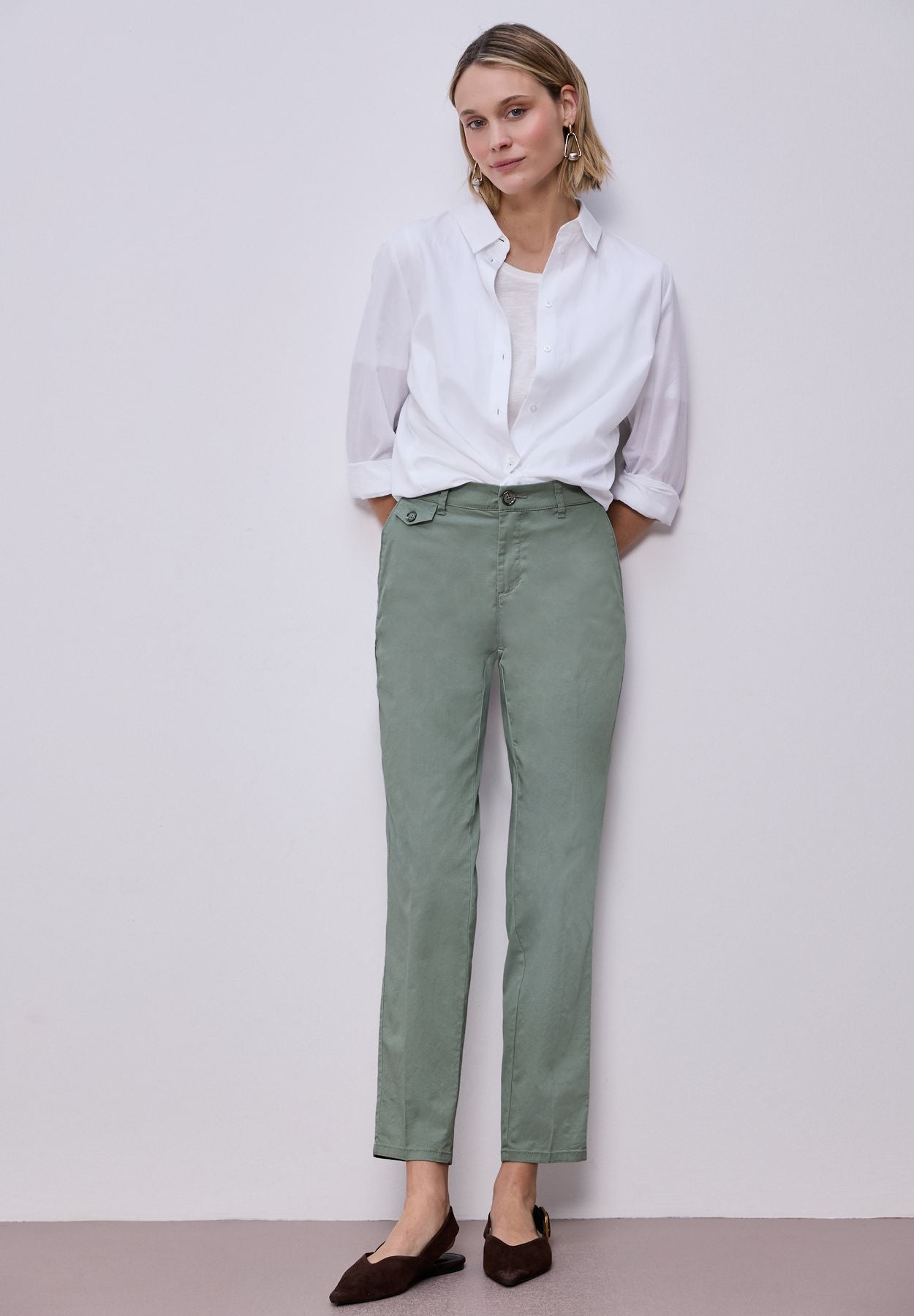 Chino im Casual Fit in softer Qualität