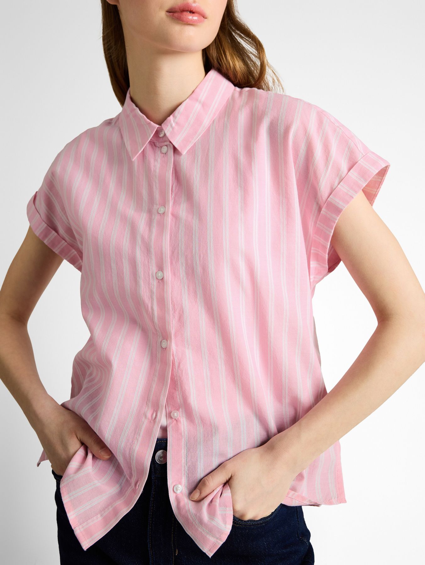 Bluse mit Streifenmuster