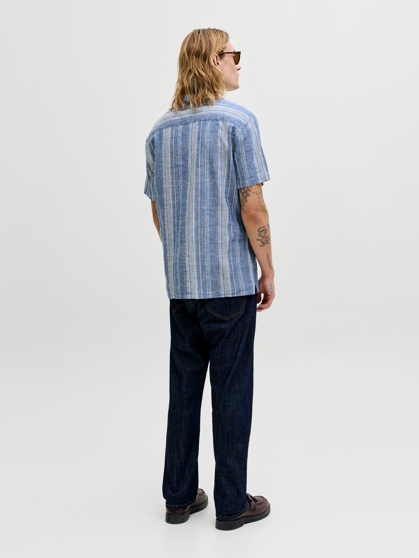 JPRBLUSUMMER LIN. BLEN DOBBY SS SHIRT SN