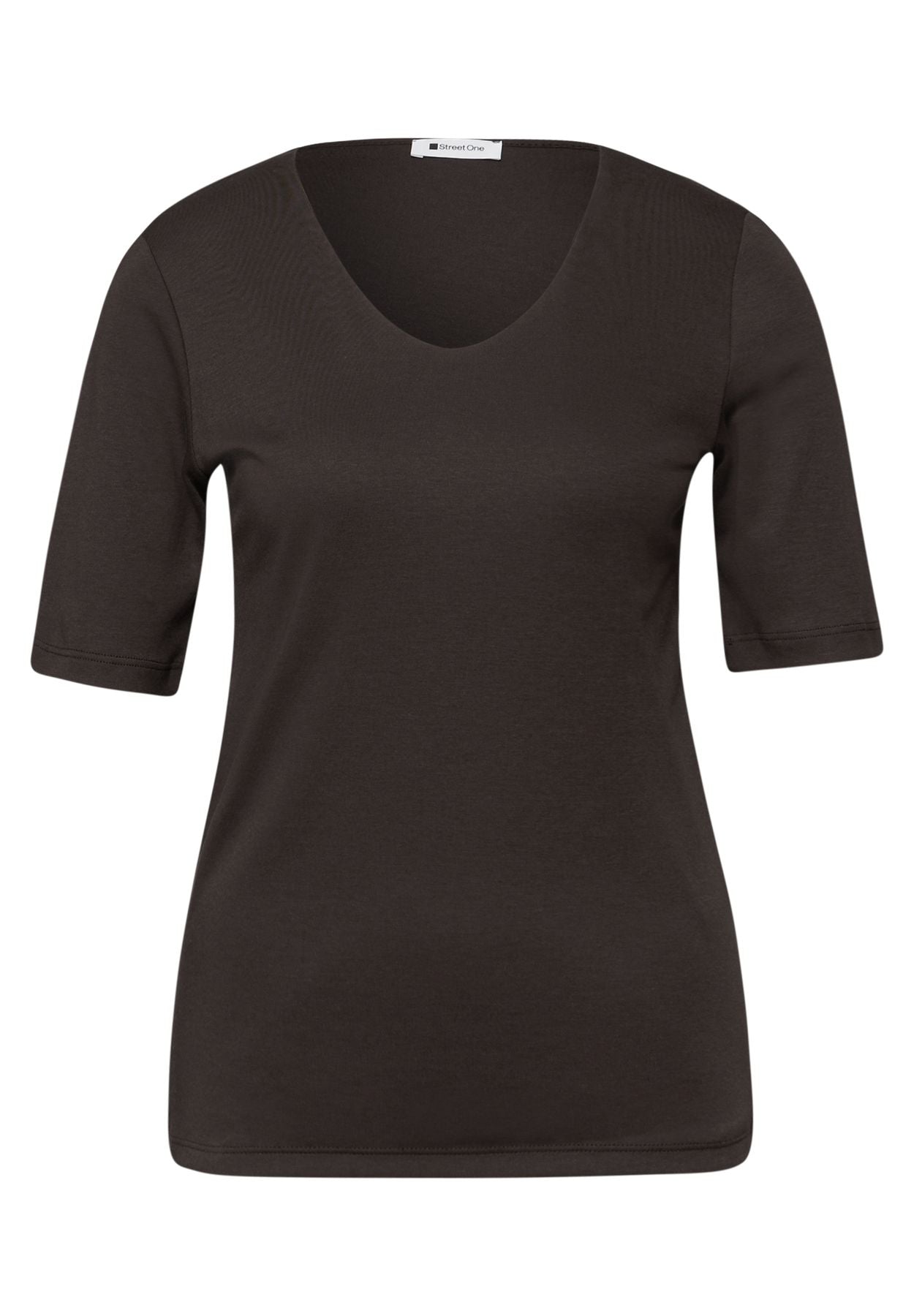 T-Shirt in Unifarbe