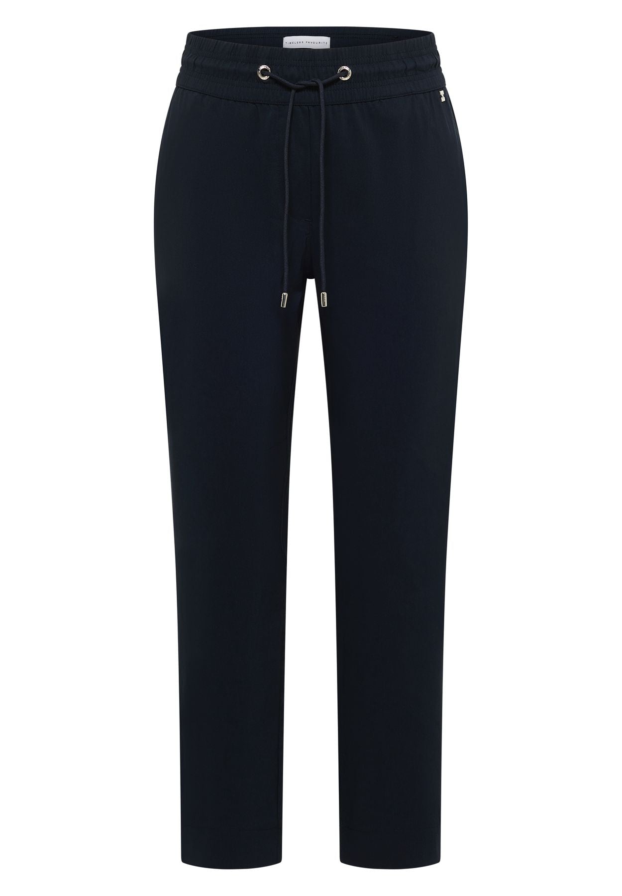 Mid Waist Slim Leg Hose im Casual Fit