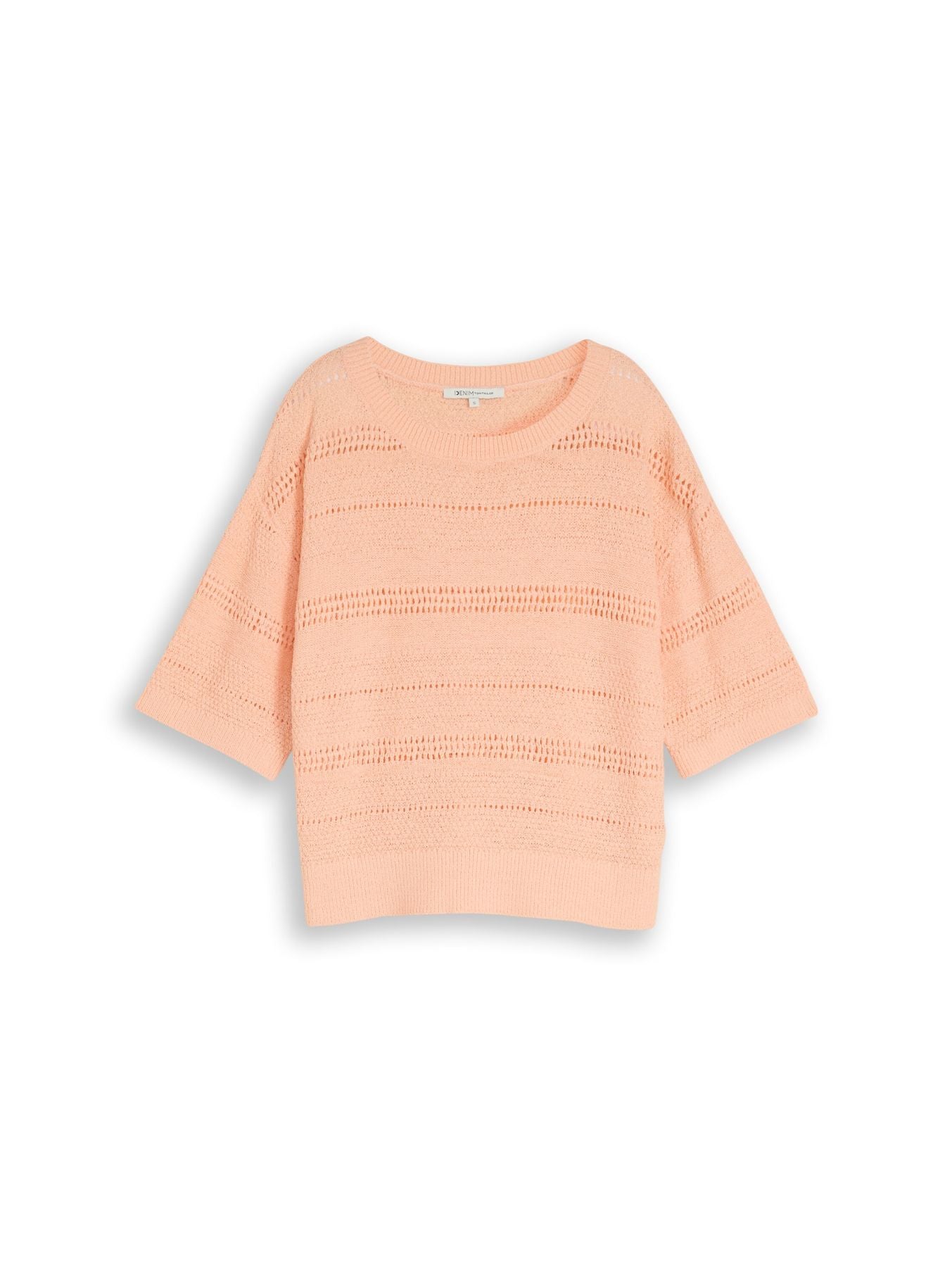 Relaxed Fit Strickpullover mit Lochmuster