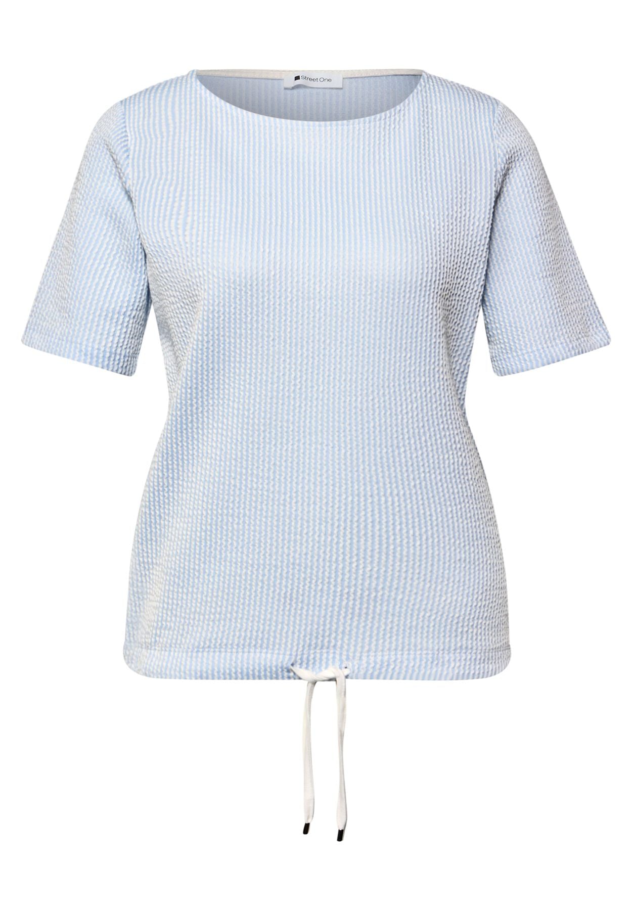 Kurzarm Shirt mit Strukturstreifen