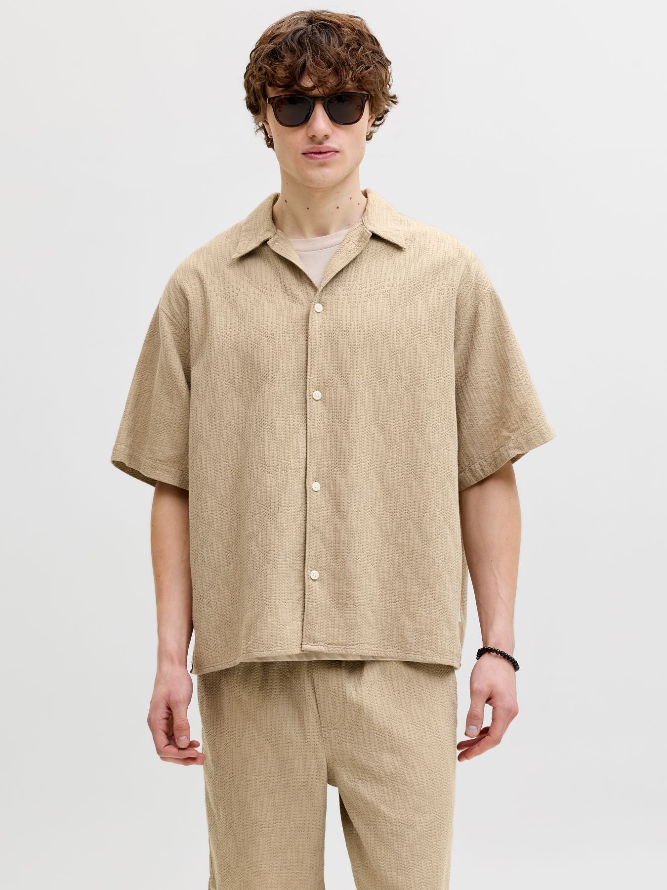 JORMONTAUK WAVY TEXTURE SHIRT SS SN