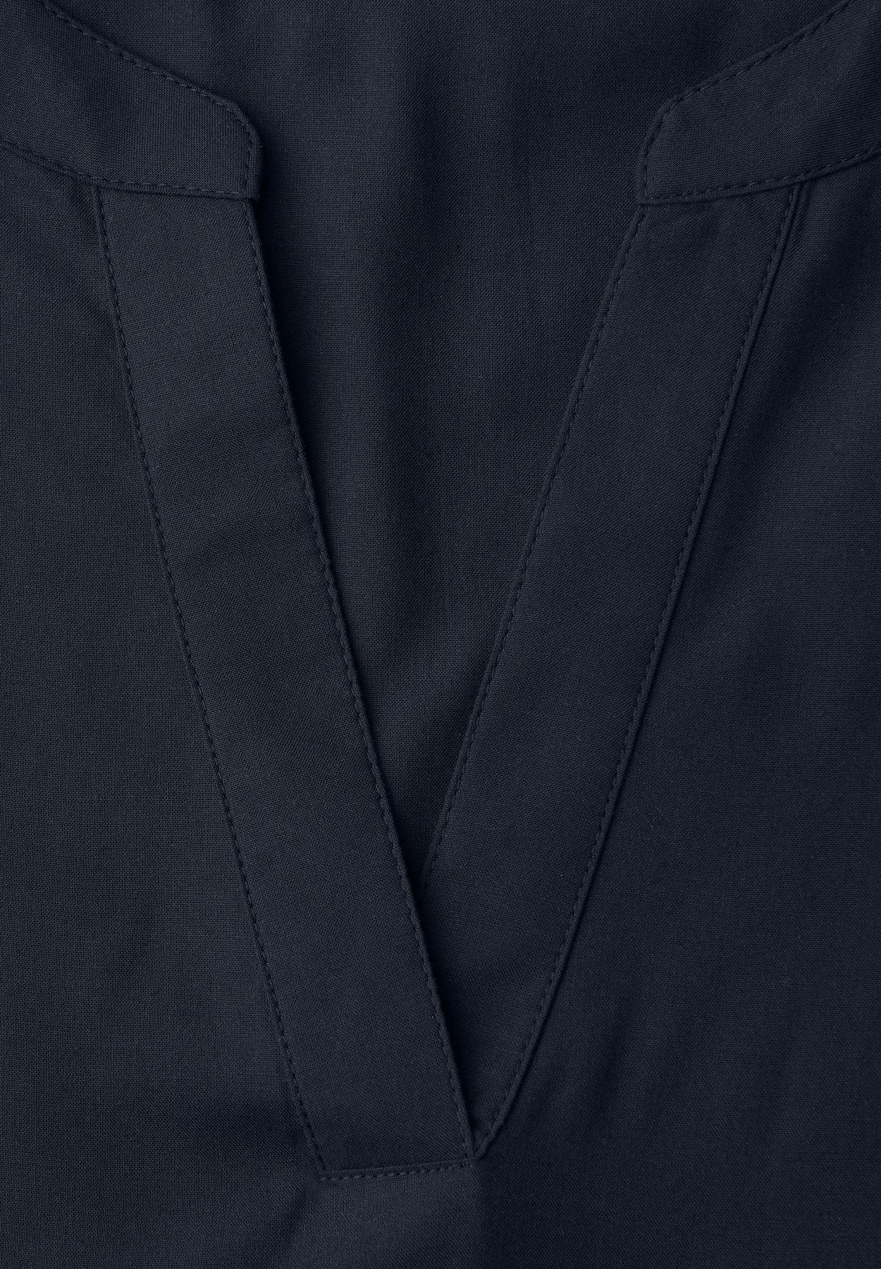 Kurzarm Bluse mit Turn-Up