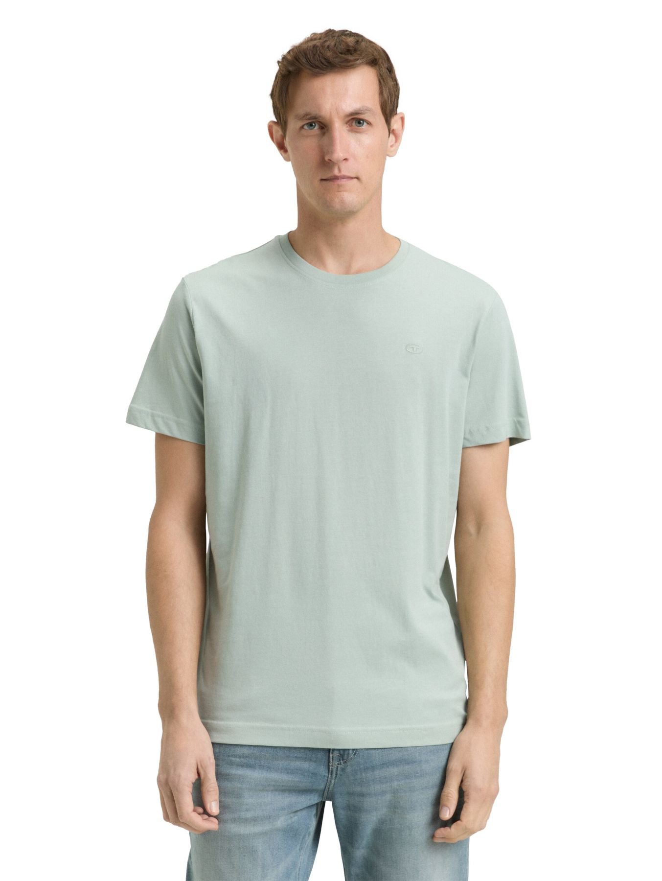 T-Shirt mit Logo-Stickerei