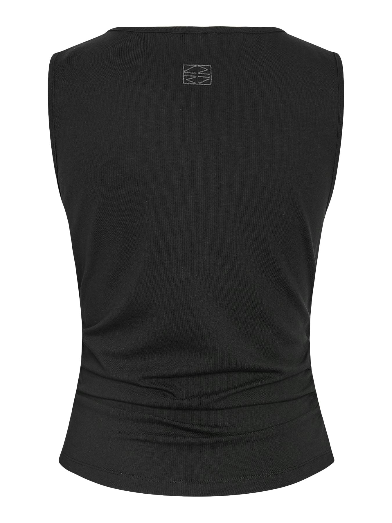 NMMOLLY S/L O-NECK RUCHING TOP JRS