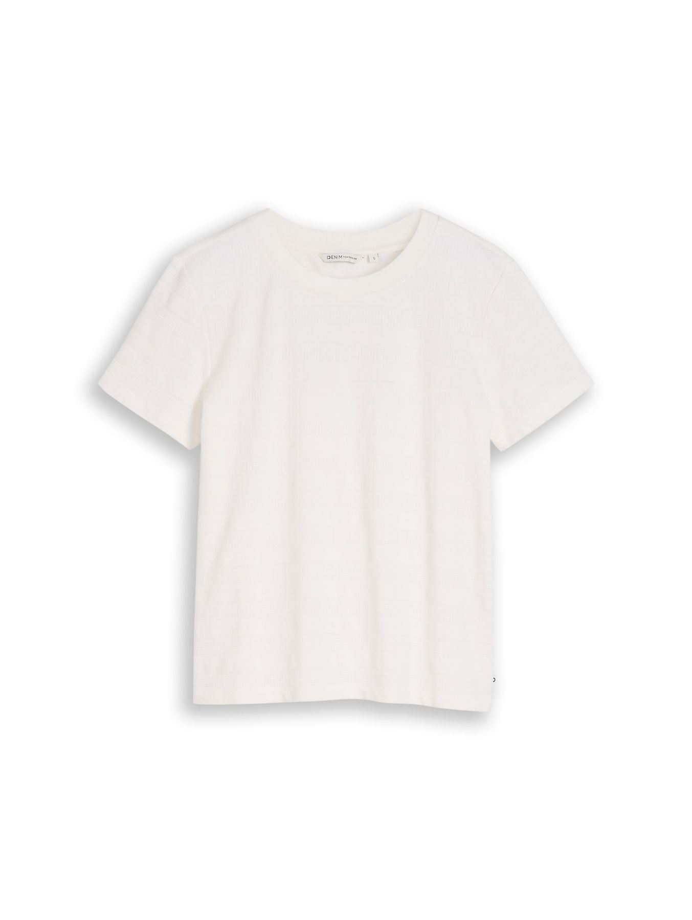 Jacquard T-Shirt mit Rundhalsausschnitt