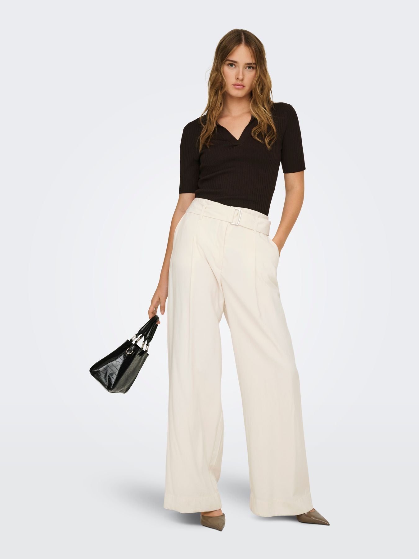 ONLTILA LIFE HW BELT WIDE PANT TLR