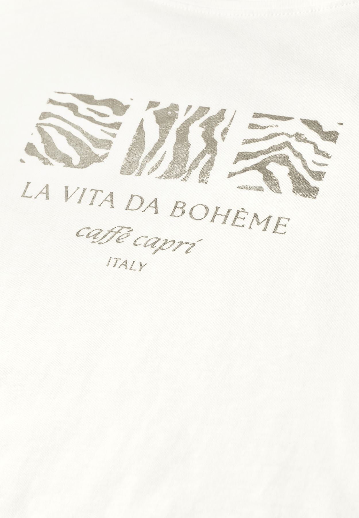 Basic T-Shirt mit Rundhals und Print
