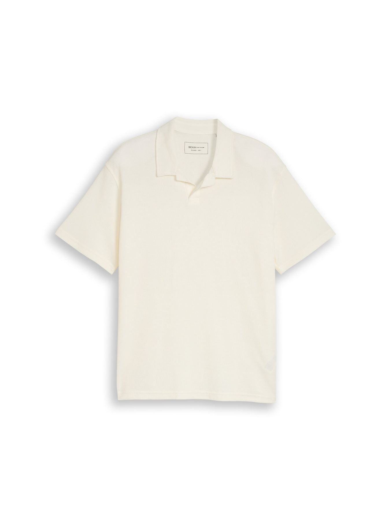 Relaxed Fit Resort Poloshirt mit Waffelstruktur