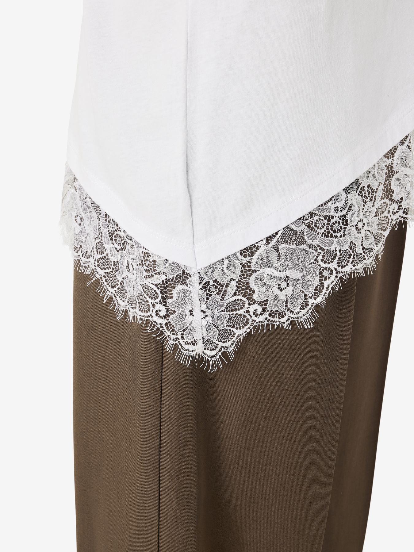 NMEASY LACE DETAIL S/S T-SHIRT /TNT