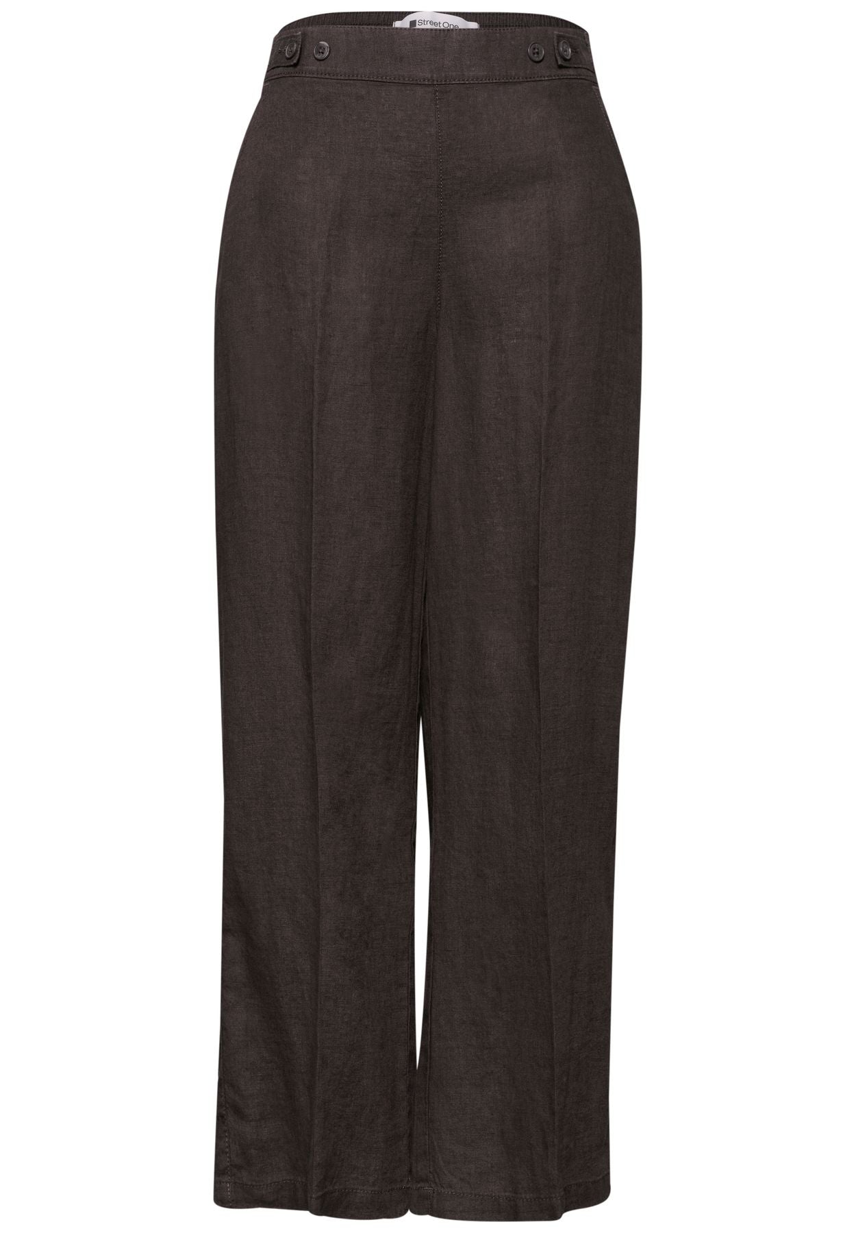 High Waist Wide Leg Hose aus Leinen
