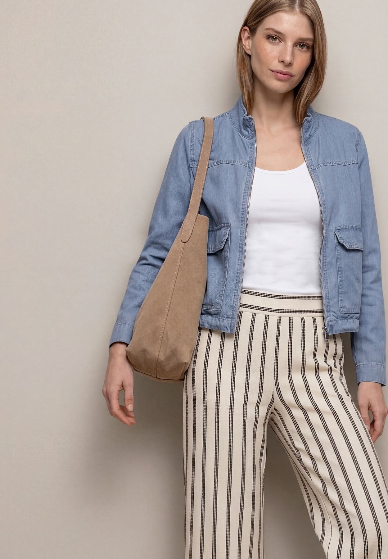 Blouson mit Stehkragen aus Lyocell
