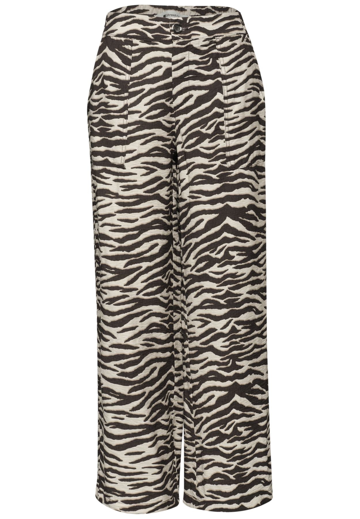 Wide Leg Hose im Loose Fit mit Animal Print