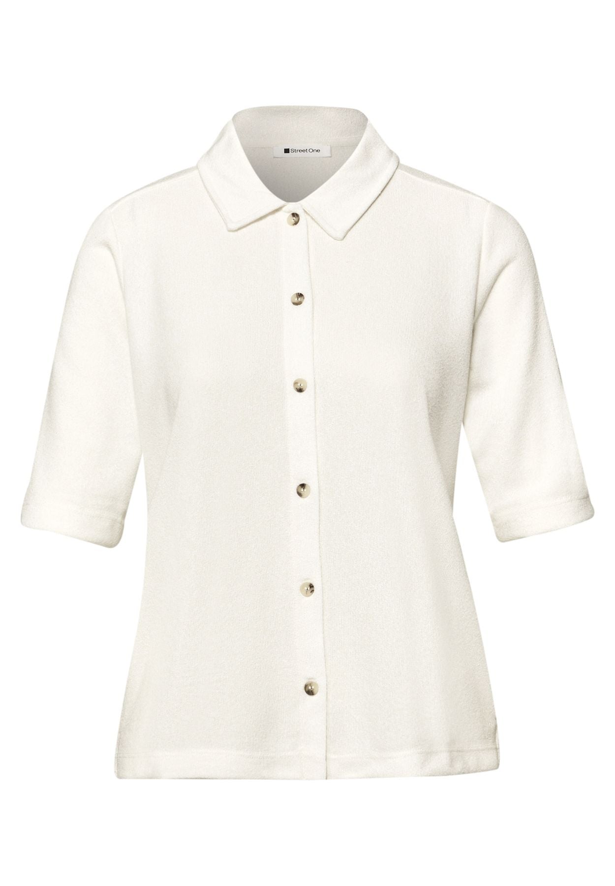 Kurzarm Shirt mit Knopfleiste