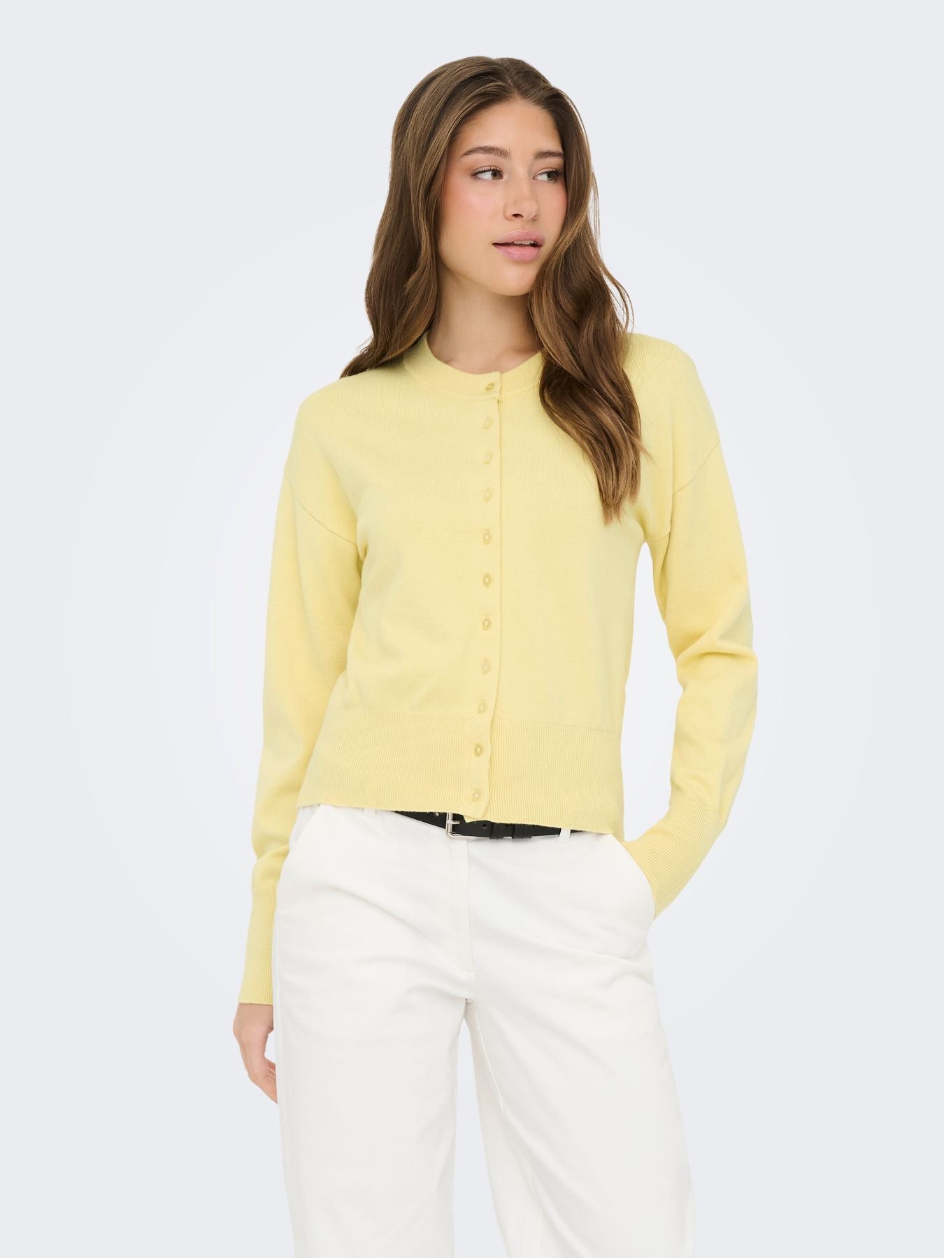 ONLMIO LS O-NECK BUTTON CARDIGA KNT NOOS