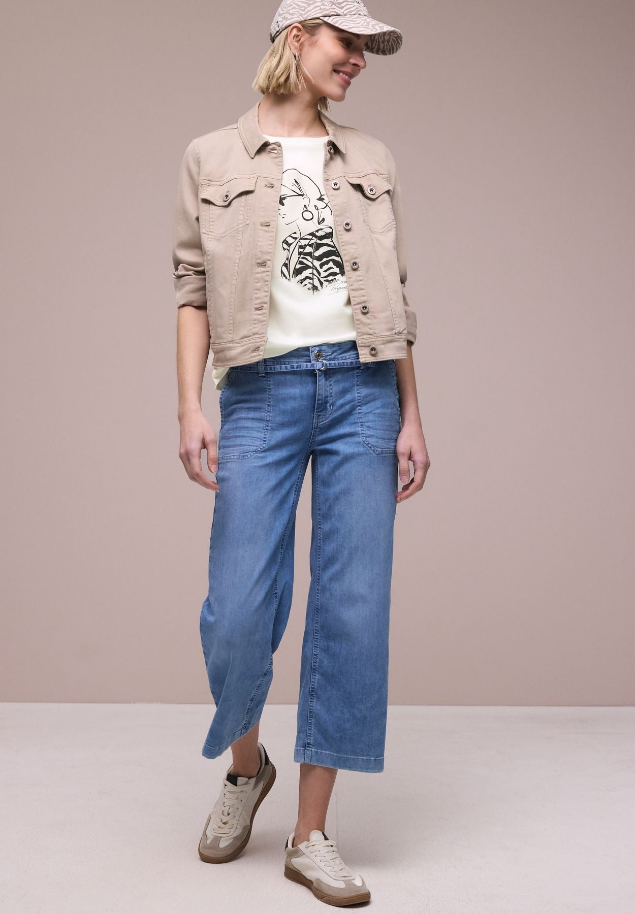 Dropped Shoulder Shirt mit Print