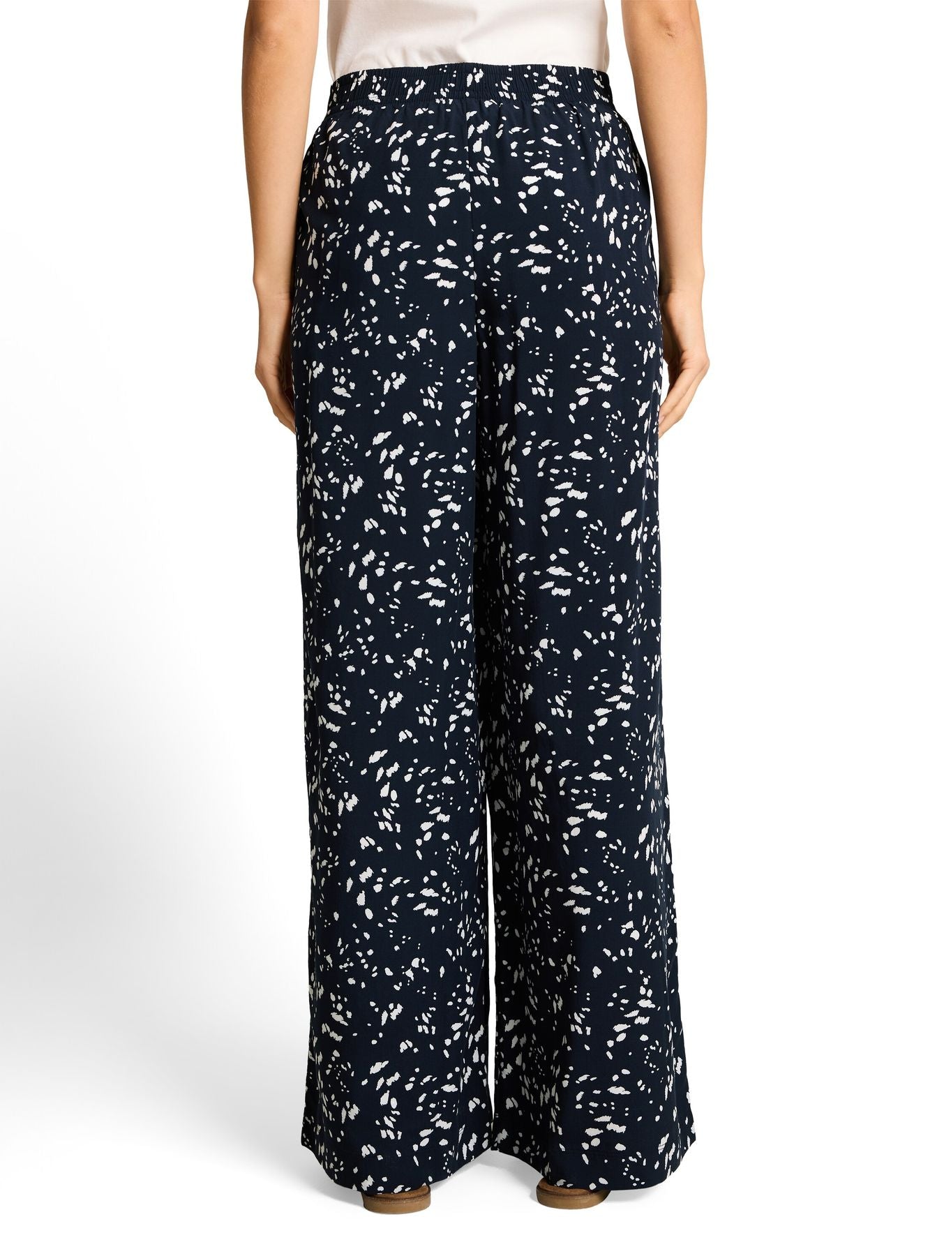Loose Fit Palazzo Hose mit Muster