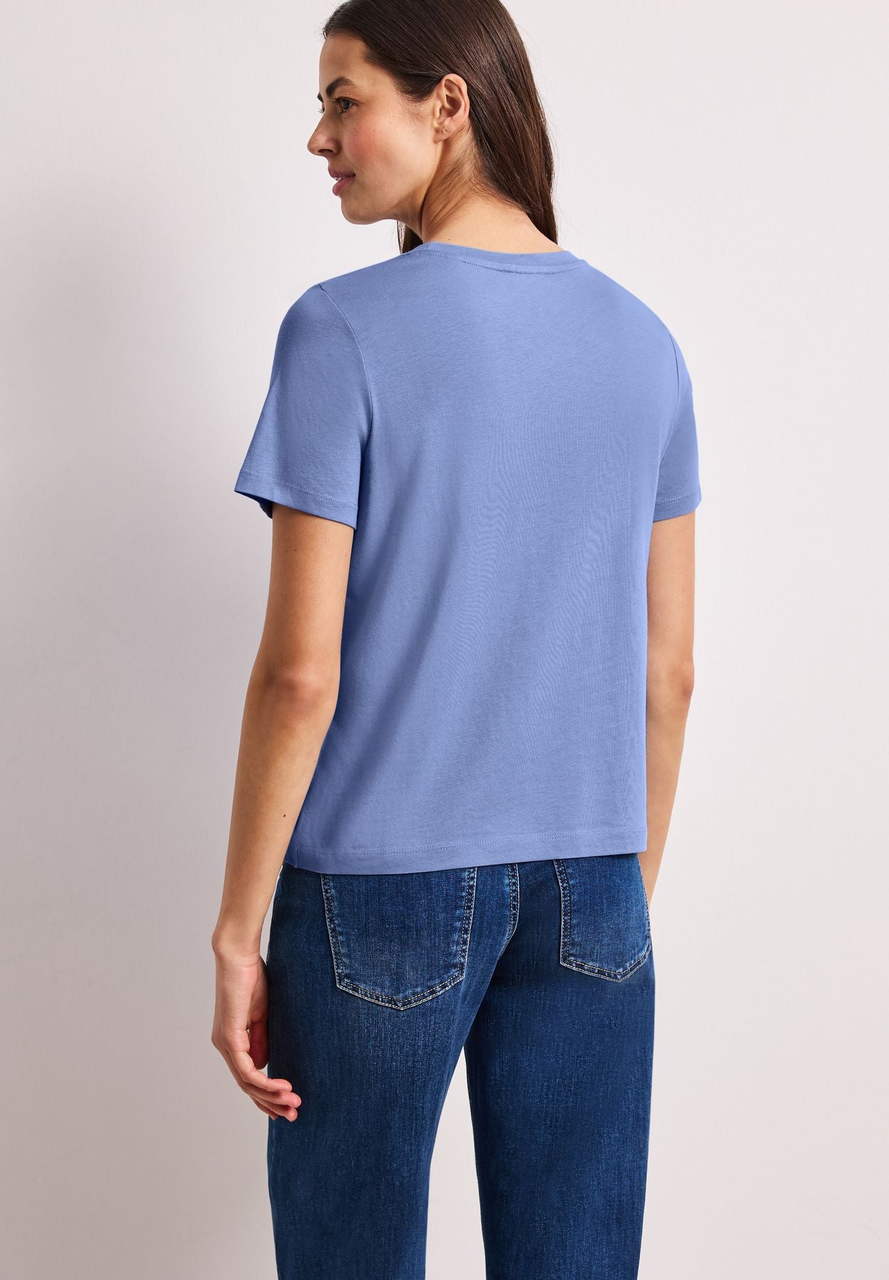 T-Shirt mit Rundhals und Herzdetail