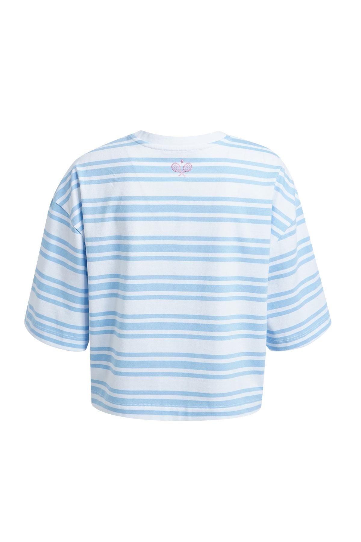 Boxy cropped T-shirt Striped