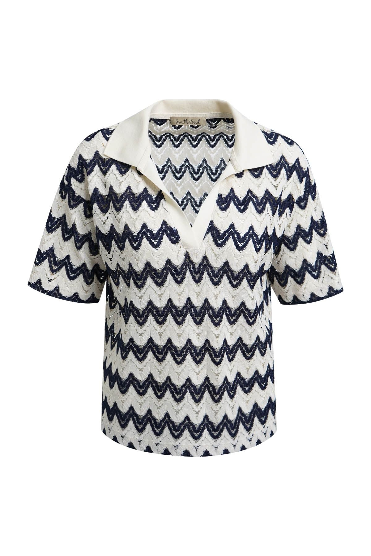 Boxy cropped T-shirt Crochet Jersey
