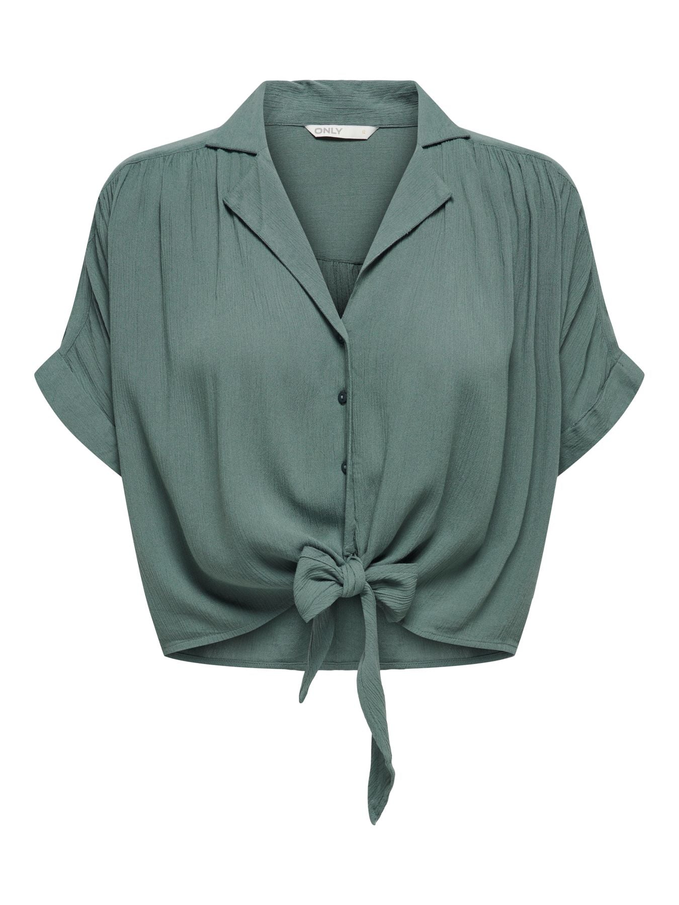 ONLPAULA LIFE S/S TIE SHIRT WVN NOOS