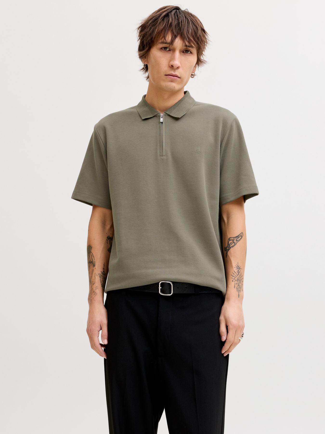 JPRBLAETHAN SS ZIP POLO SN